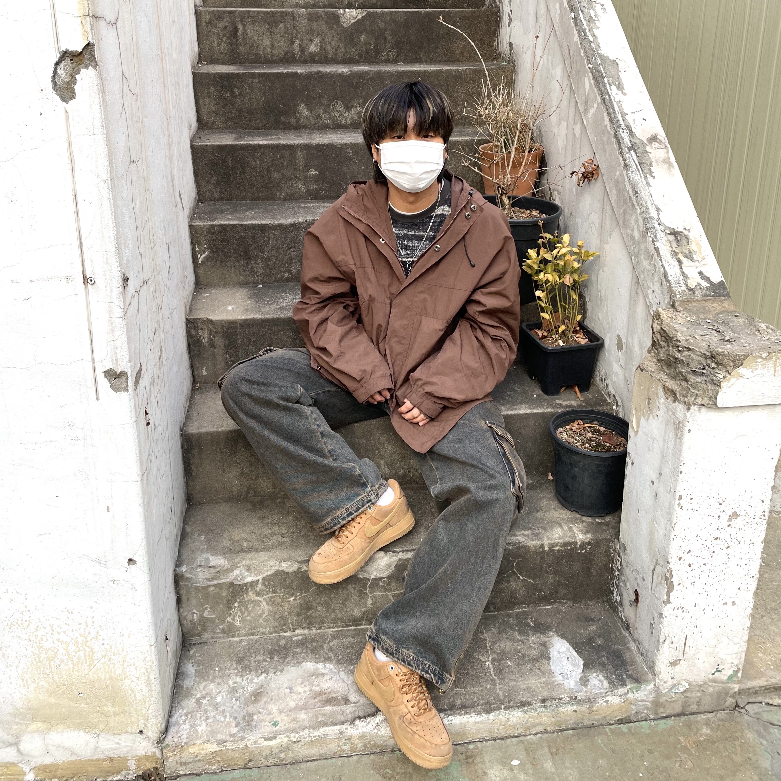 Nike Air Force 1 '07 WB Flax 착용 스타일 - 1