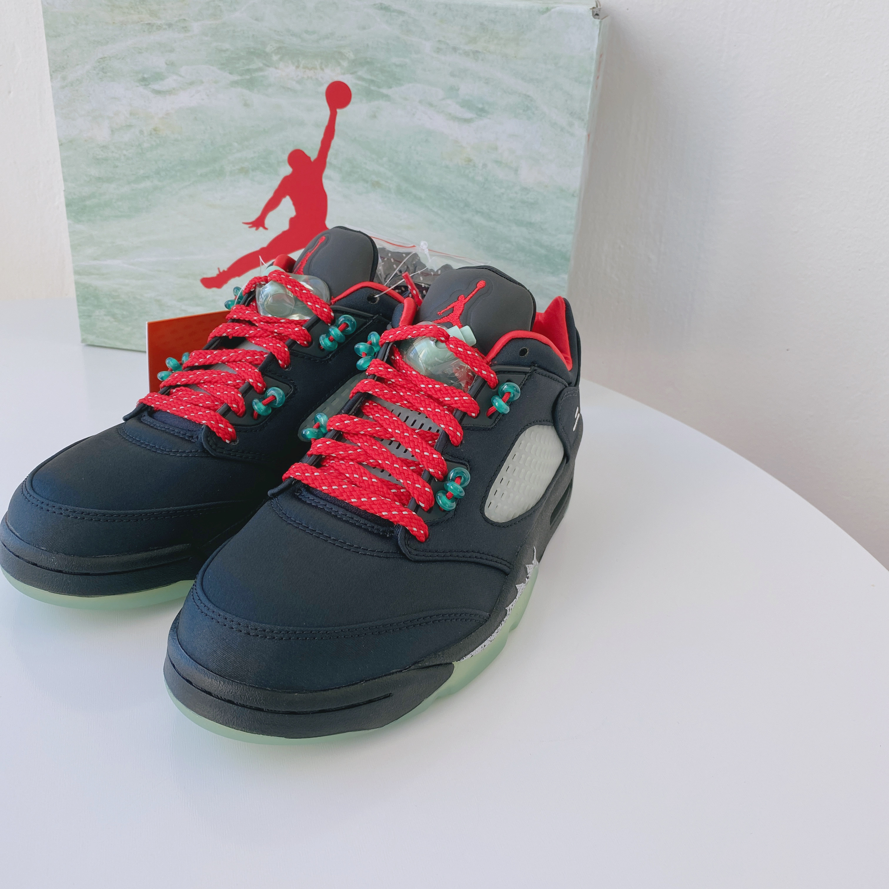Jordan 5 x Clot Retro Low SP Anthracite 착용 스타일