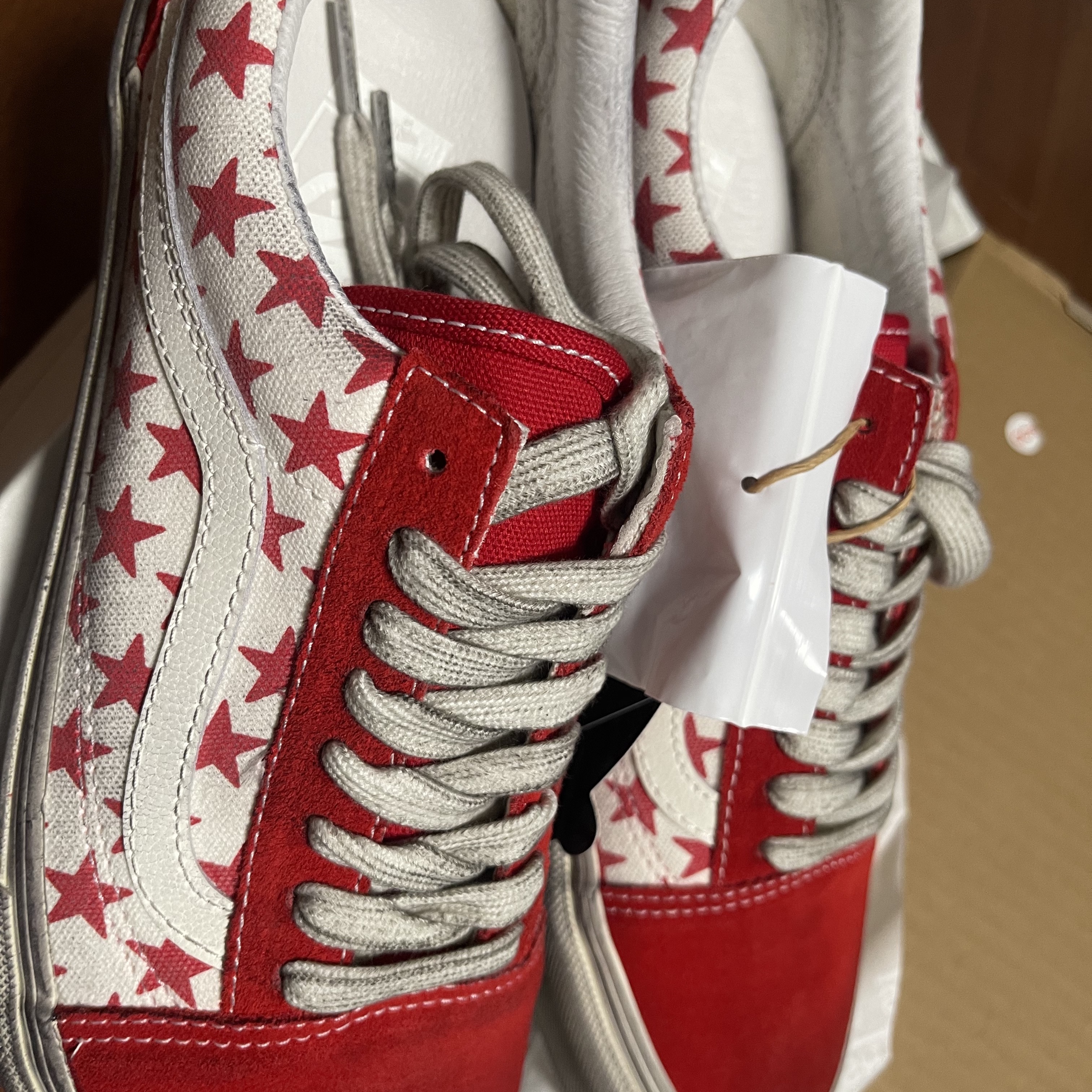 Vans Vault x Bianca Chandon Old Skool LX Stressed Red White 착용 스타일
