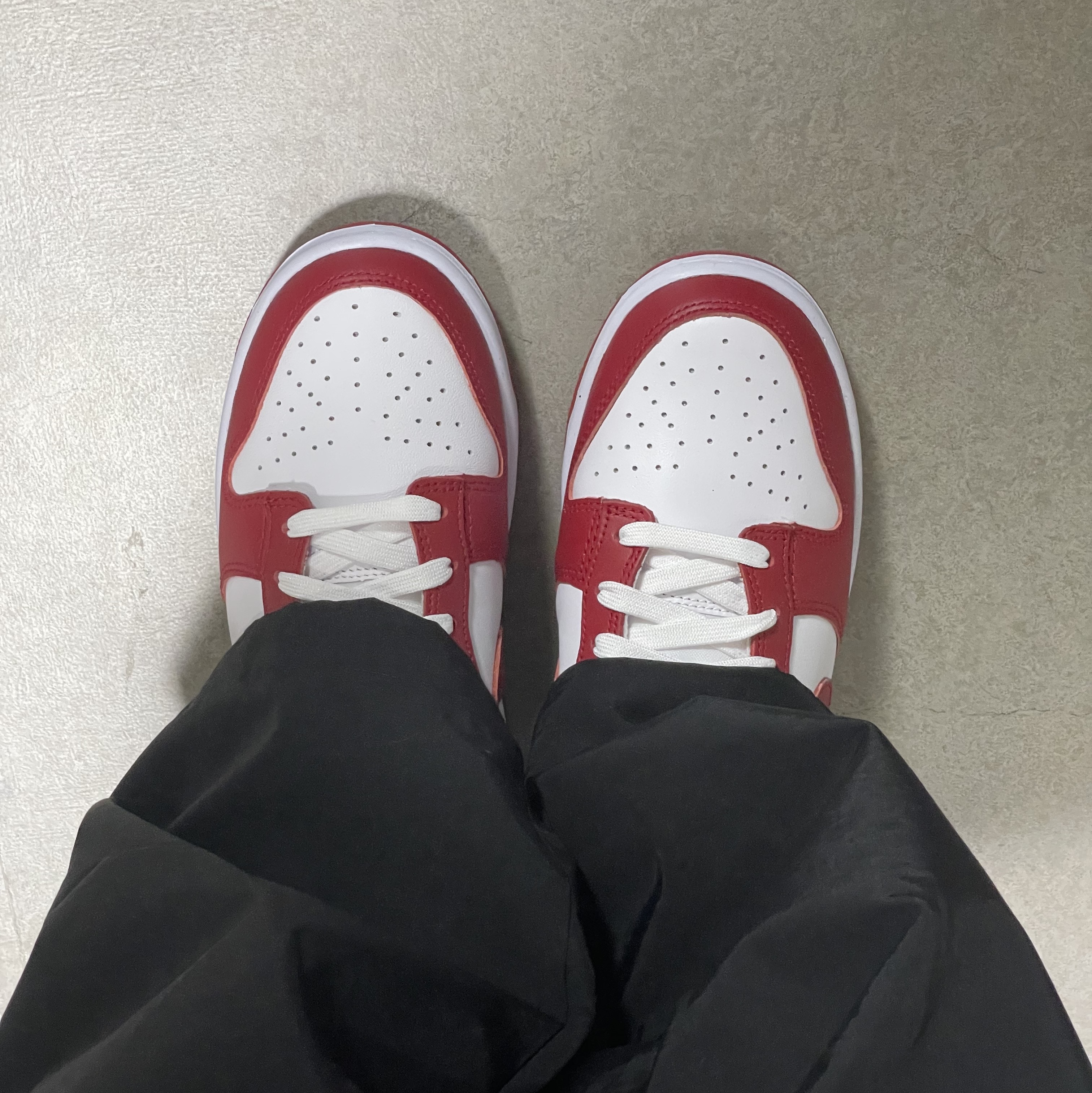Nike Dunk Low Retro Gym Red 착용 스타일 - 4