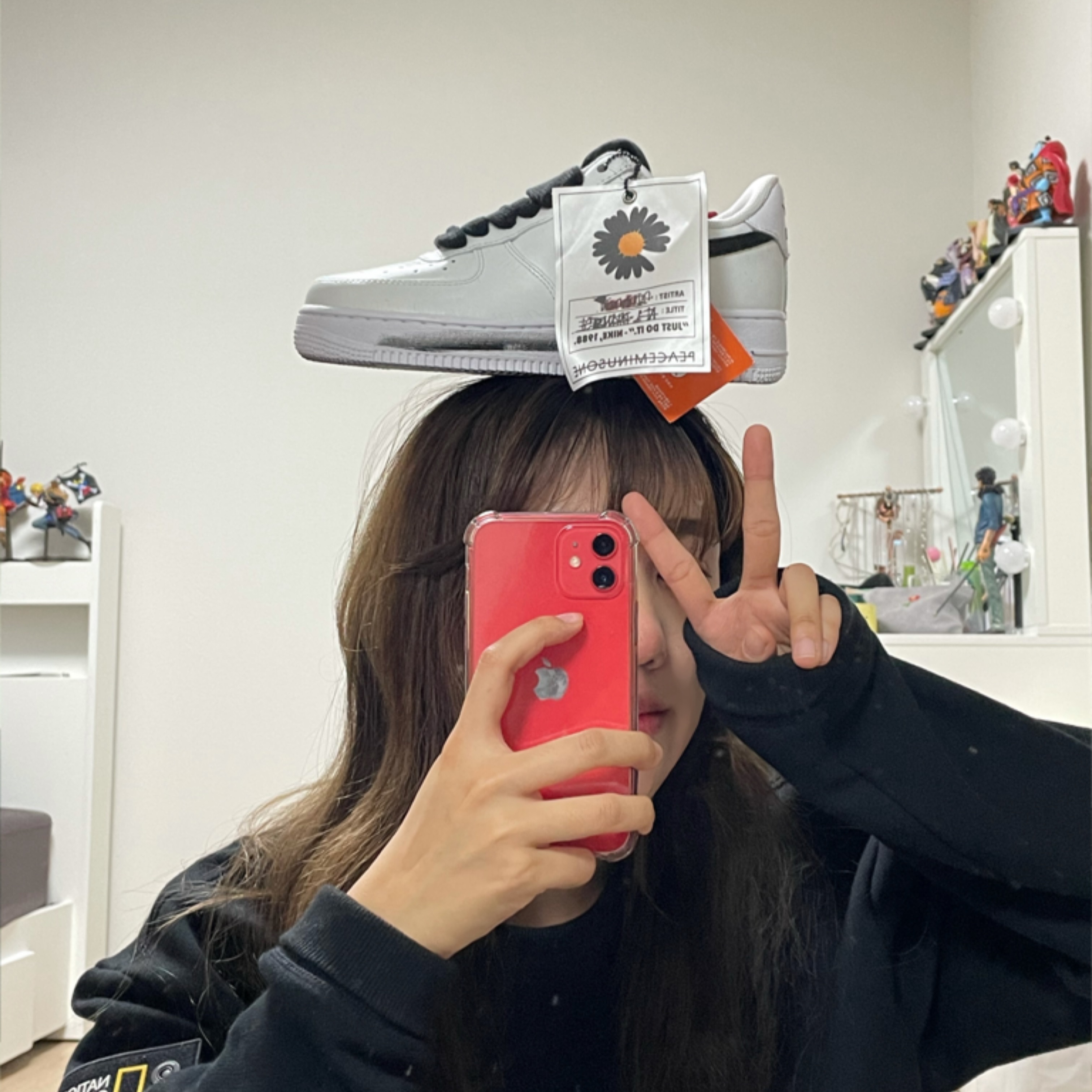 Nike x Peaceminusone Air Force 1 Low Para-Noise 2.0 착용 스타일 - 2