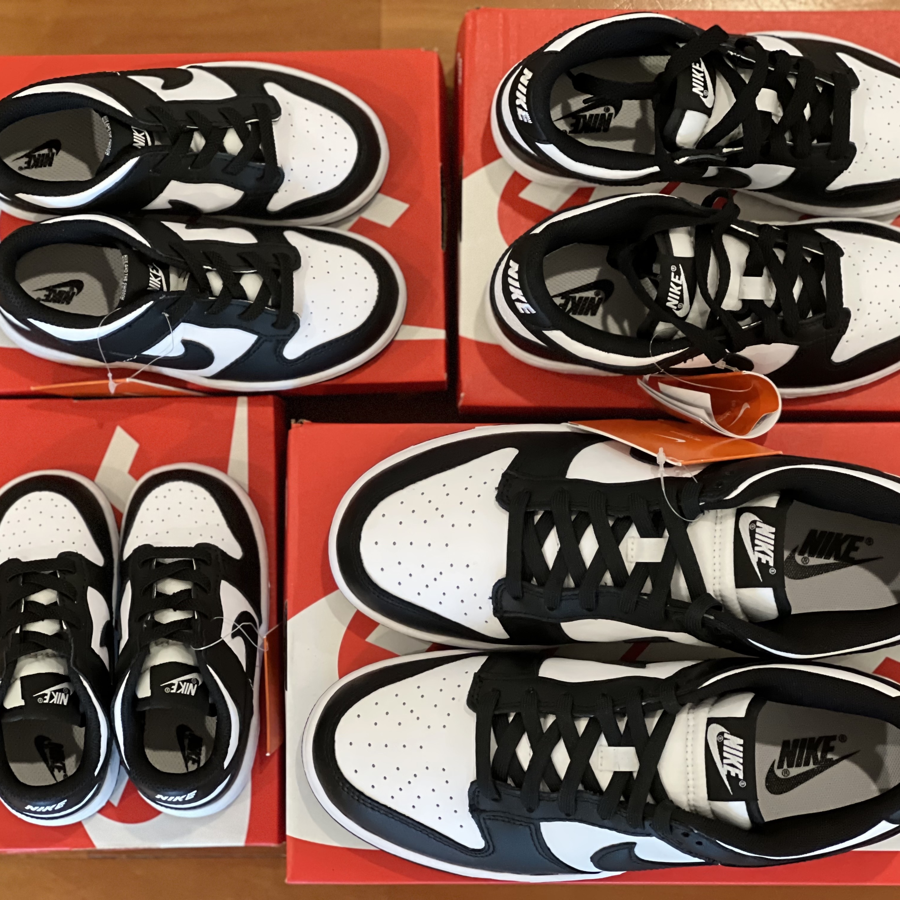 Nike Dunk Low Retro Black, (GS) Nike Dunk Low Black 착용 스타일 - 3