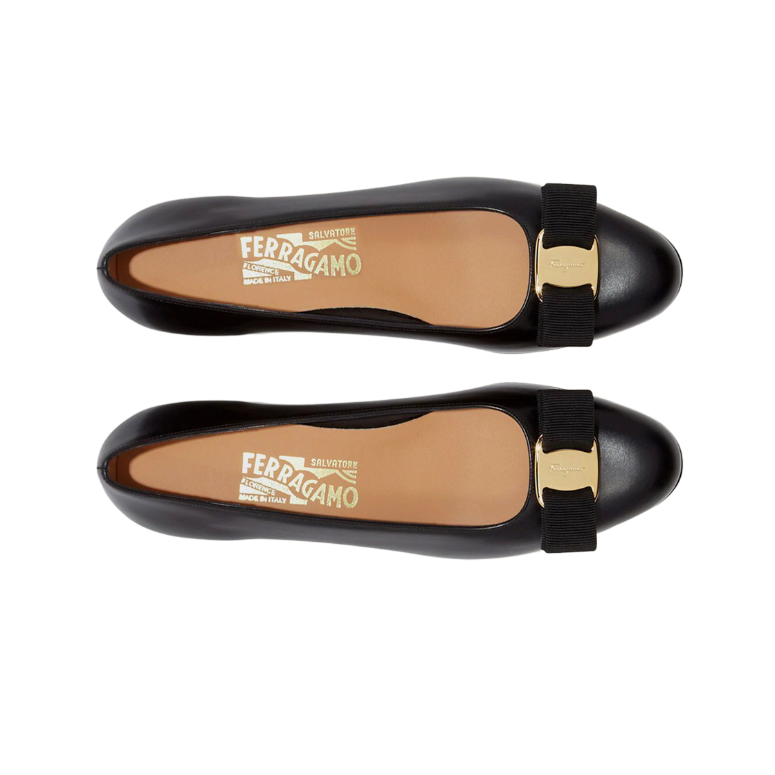 (W) 페라가모 바라 보우 펌프 슈 블랙 - D((W) Ferragamo Vara Bow Pump Shoe Black - D) - 2