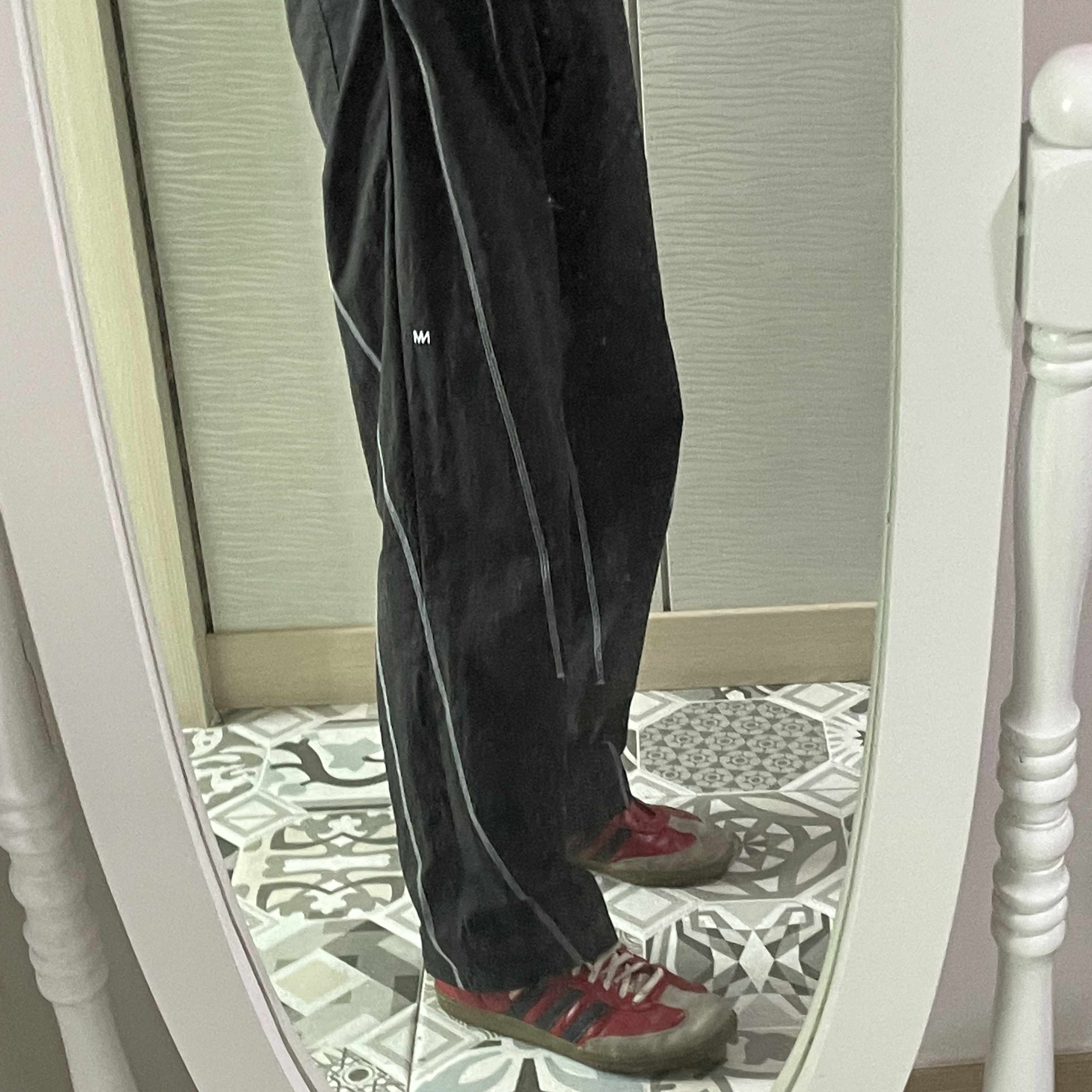 Adidas Samba Vegan White Black 착용 스타일