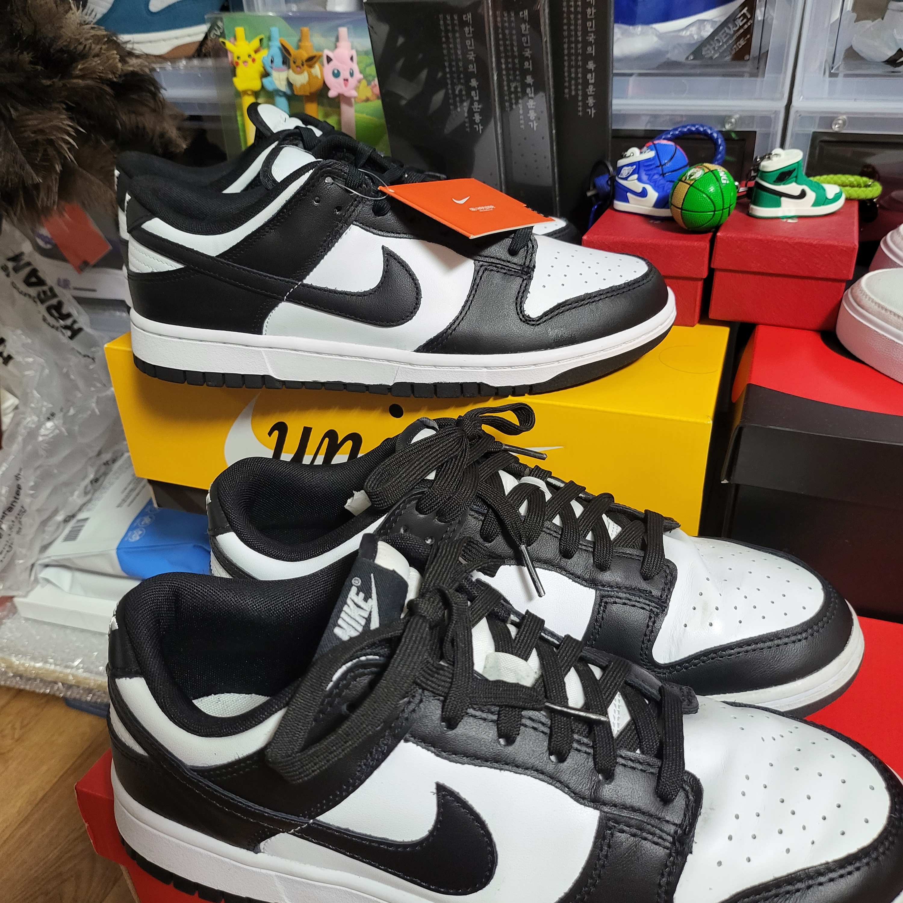 Nike Dunk Low Retro Black 착용 스타일 - 1