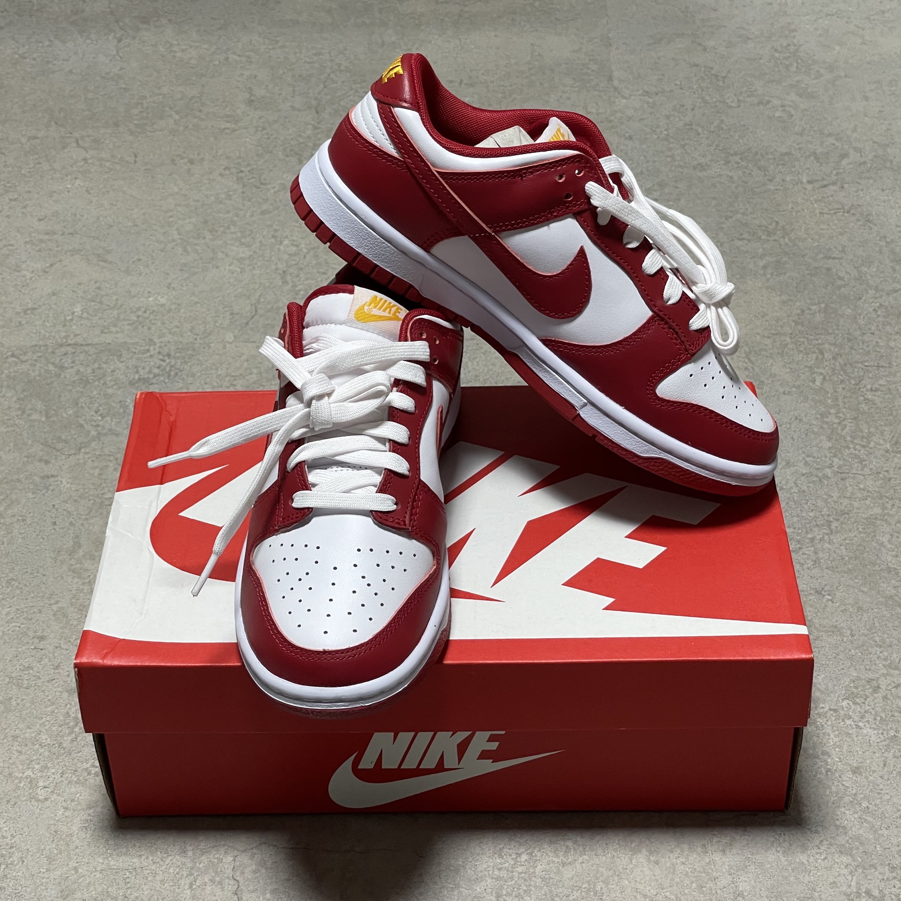 Nike Dunk Low Retro Gym Red 착용 스타일 - 1