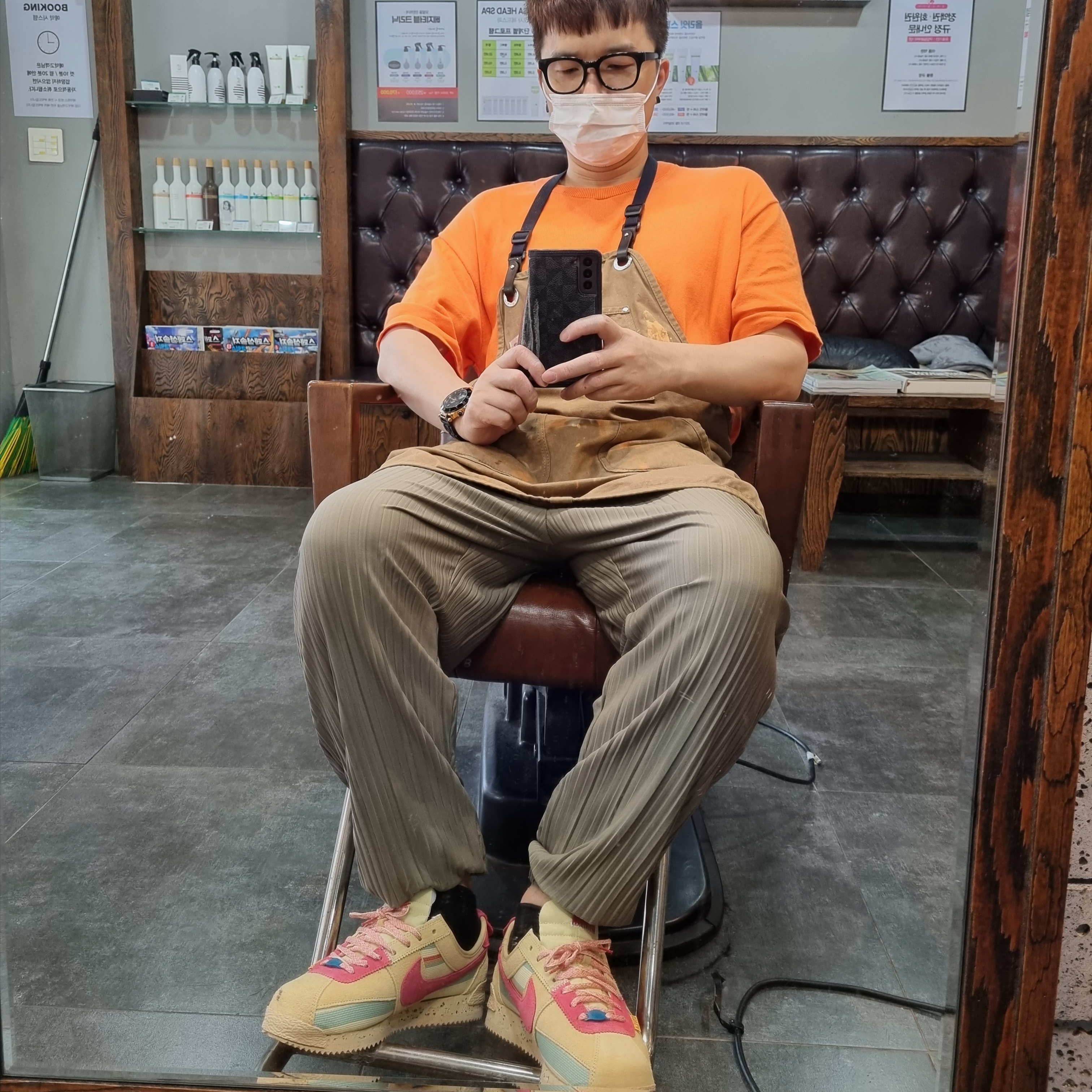 Nike x Union Cortez SP Sesame 착용 스타일