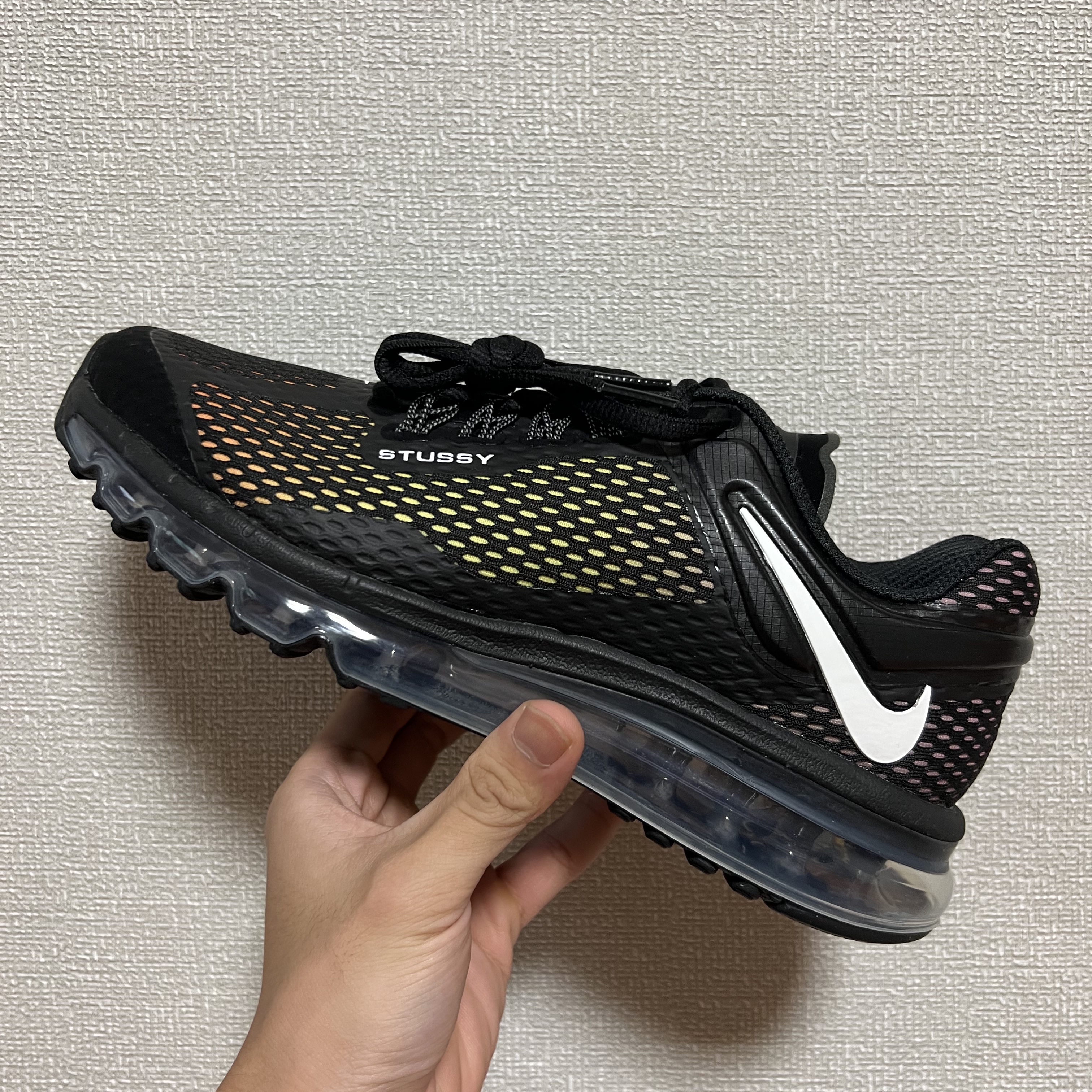 Nike x Stussy Air Max 2013 Black 착용 스타일 - 1