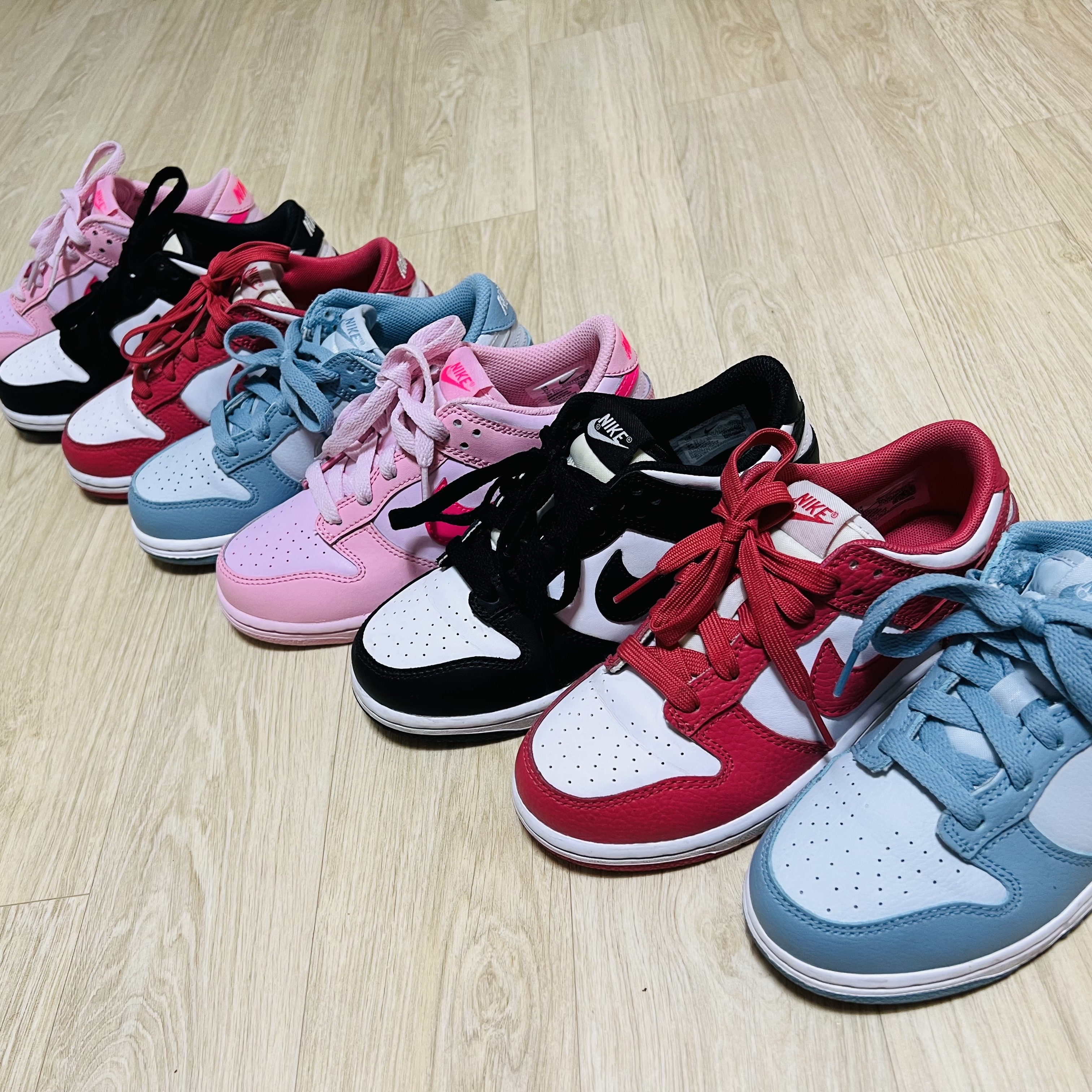 (PS) Nike Dunk Low Black, (PS) Nike Dunk Low Triple Pink 착용 스타일