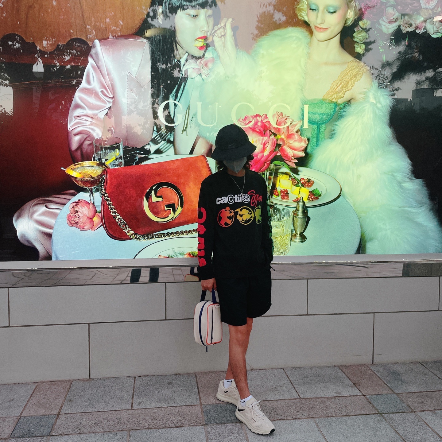 Stussy x Cactus Plant Flea Market Sport LS T-Shirt Black, Nike x Stussy Air Max 2013 Fossil 착용 스타일