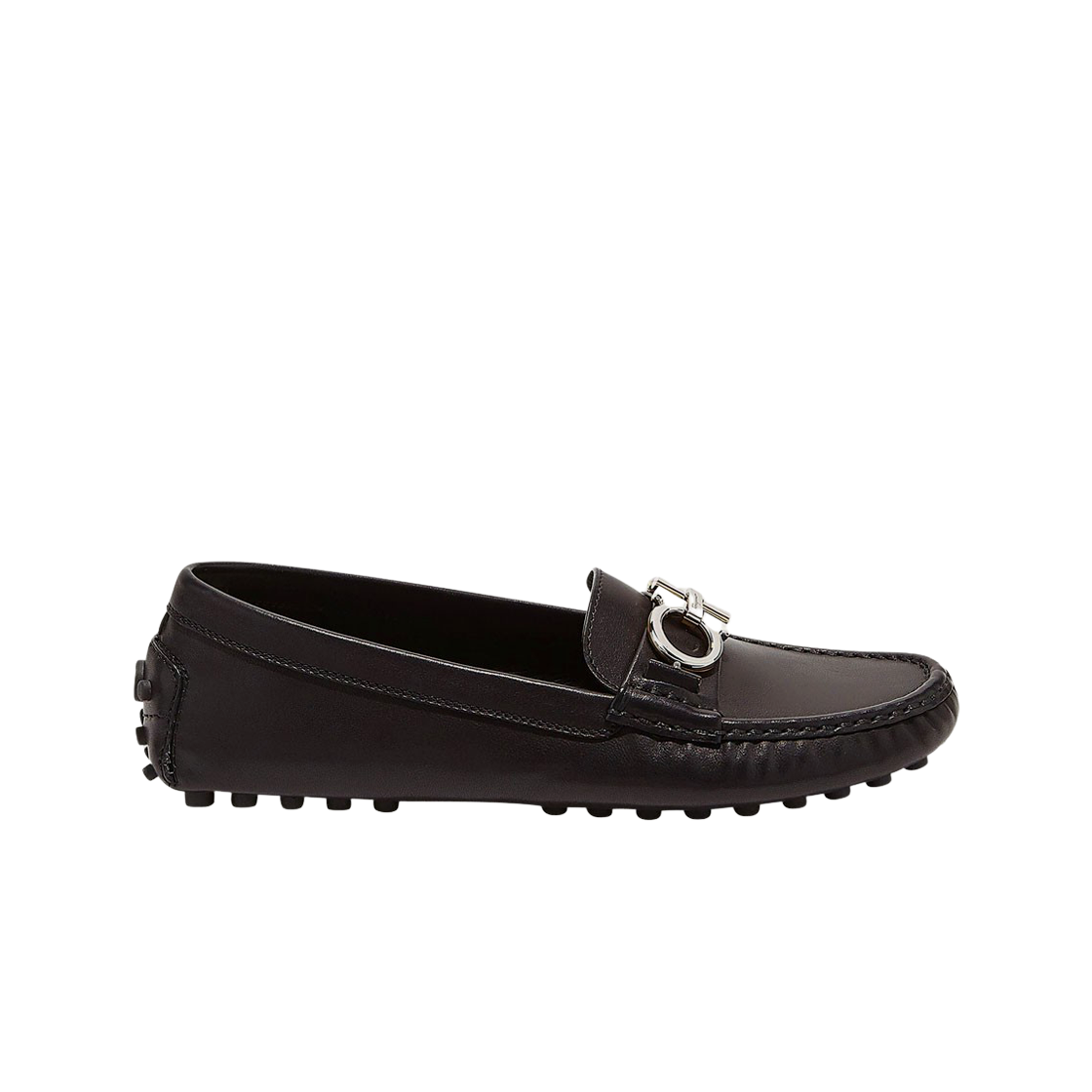 (W) 페라가모 간치니 드라이버 블랙 - D((W) Ferragamo Gancini Driver Black - D) - 1