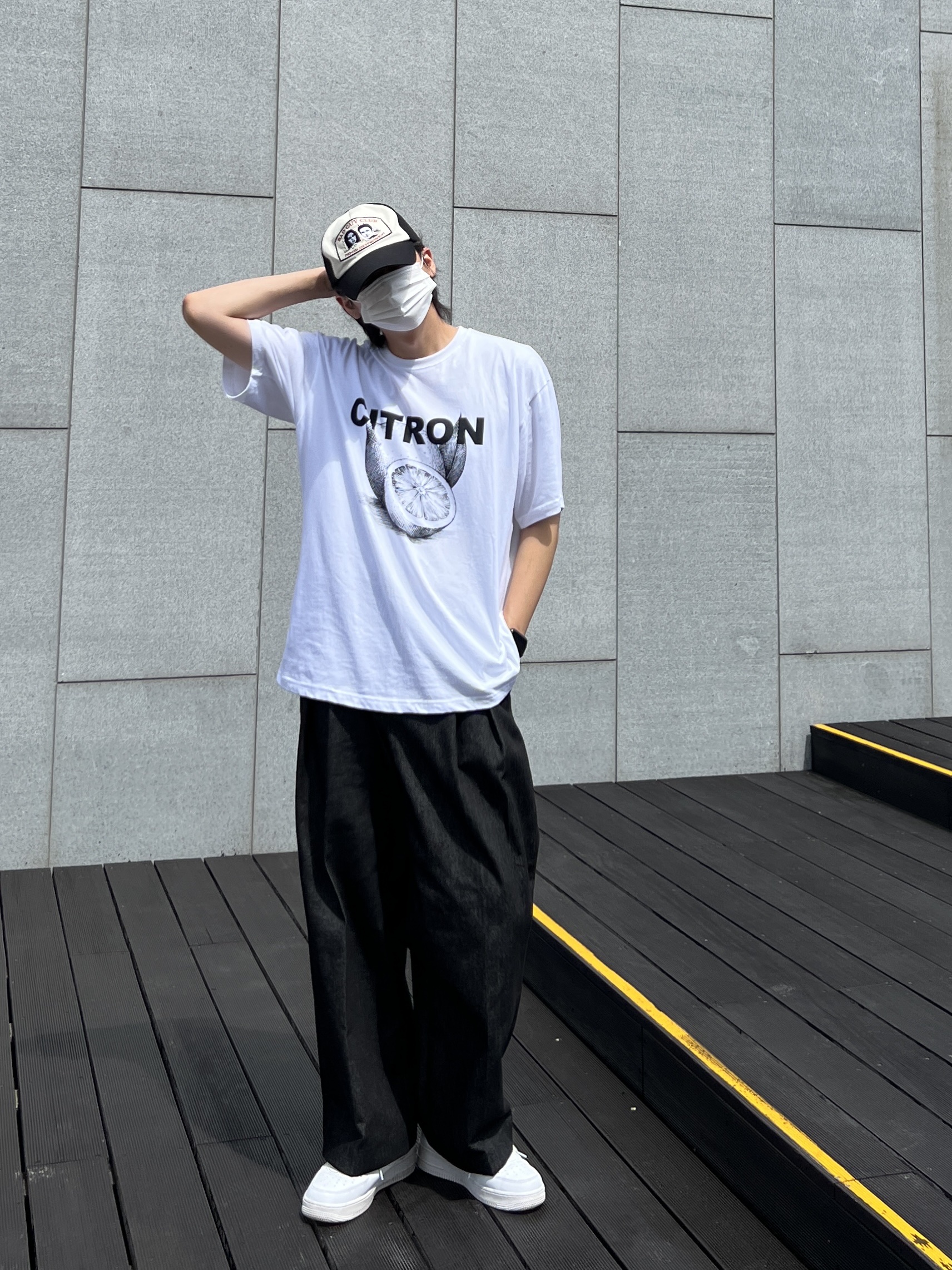 Nike Air Force 1 '07 Low White 착용 스타일