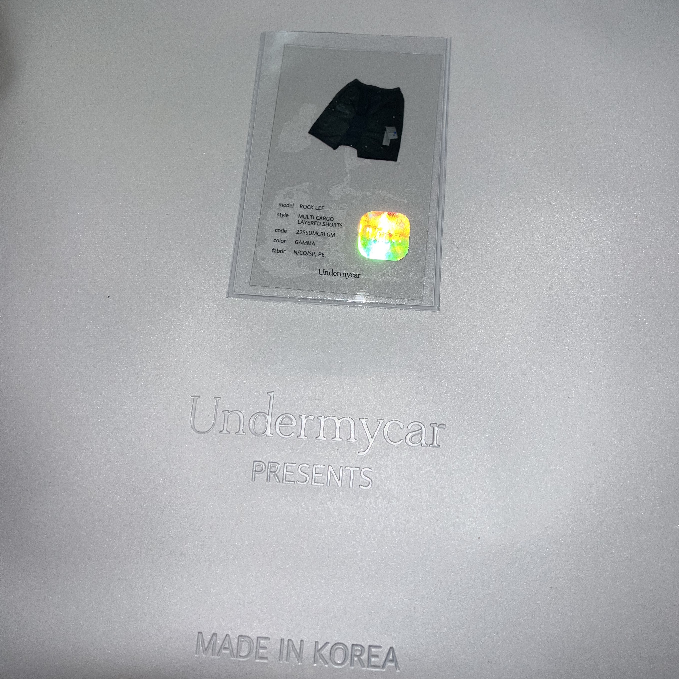 Undermycar Rock Lee Multi Cargo Layered Shorts Gamma - 22SS 착용 스타일 - 1
