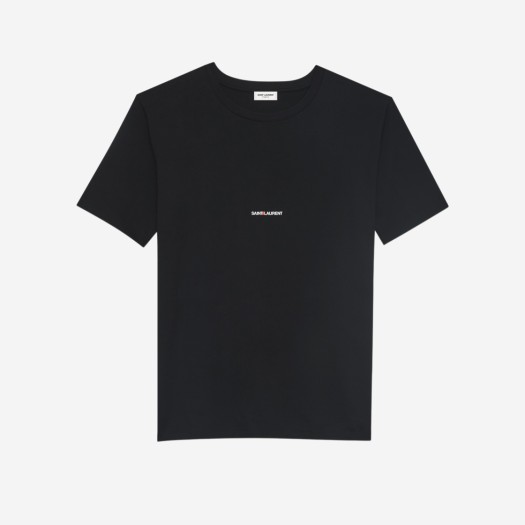 (W) 생로랑 보이프렌드 핏 숏슬리브 티셔츠 블랙