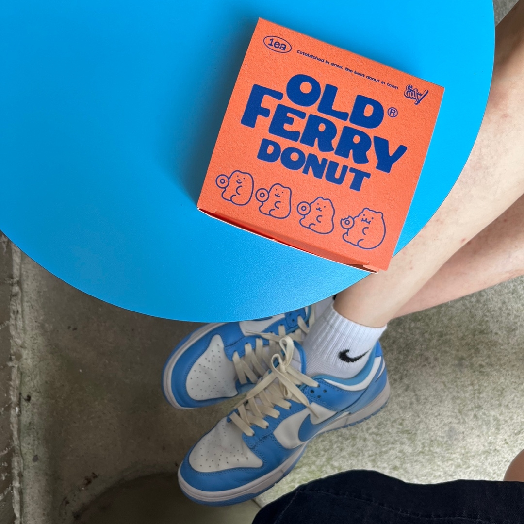 Nike Dunk Low Retro University Blue 착용 스타일