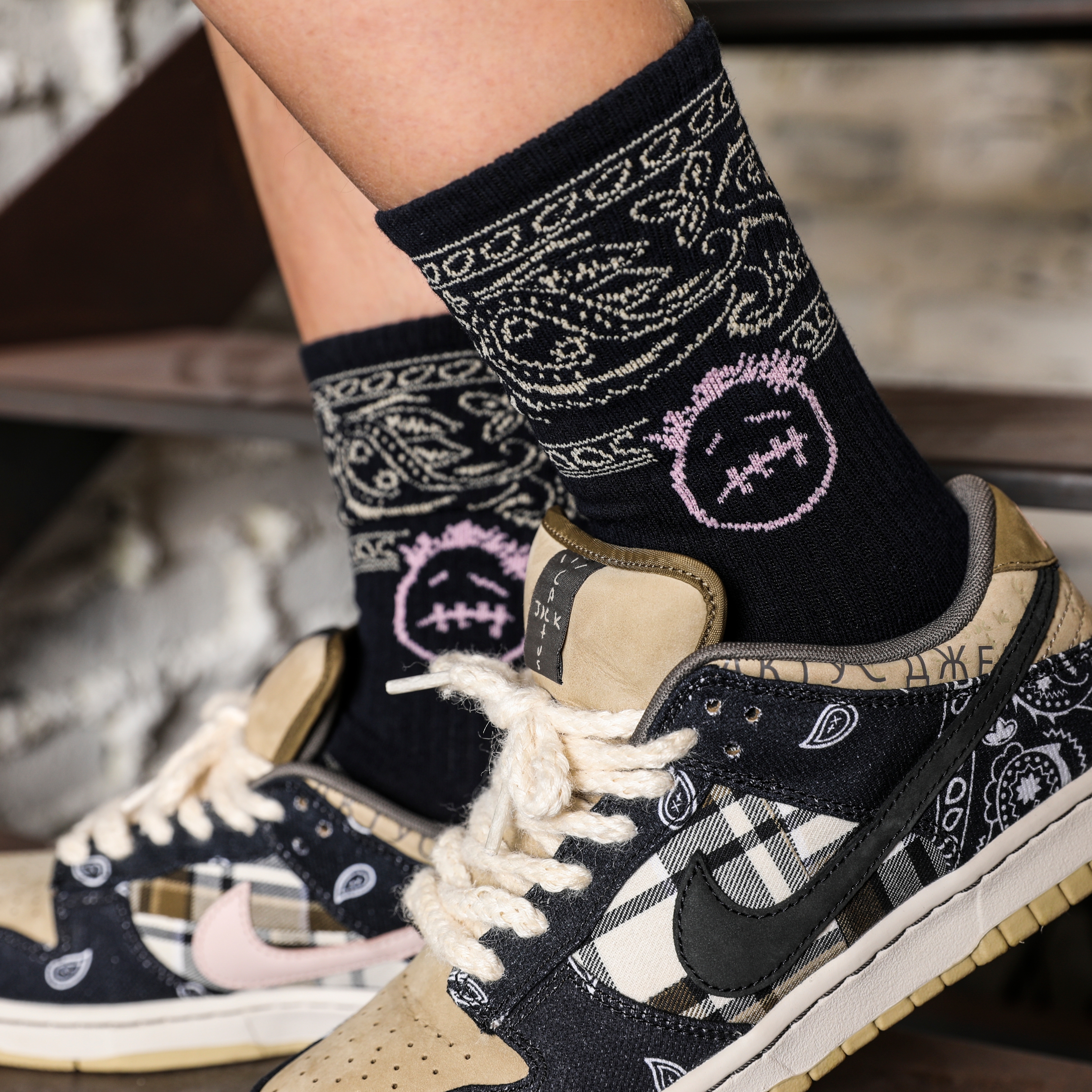 Nike x Travis Scott SB Dunk Low 착용 스타일 - 3
