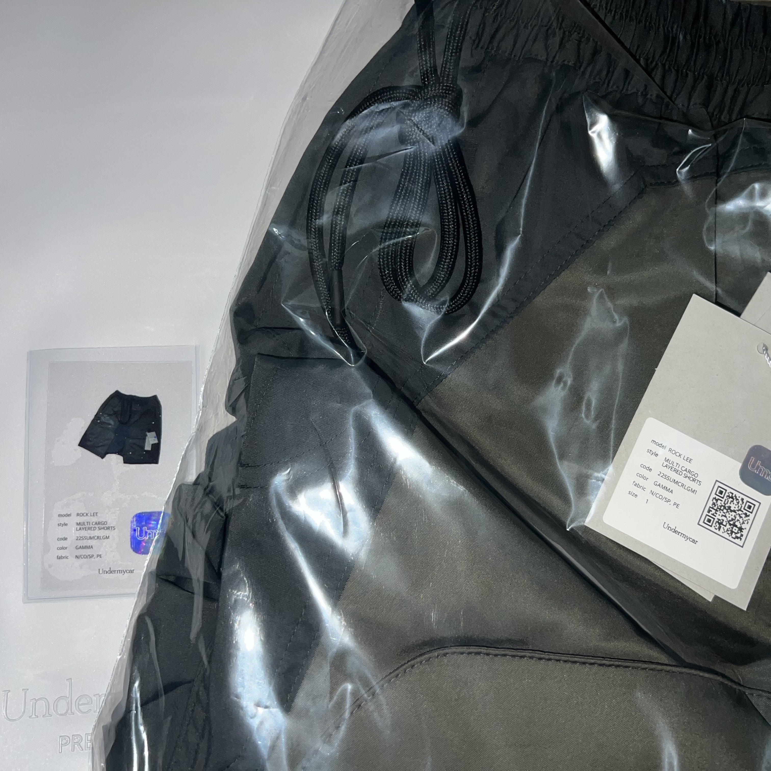 Undermycar Rock Lee Multi Cargo Layered Shorts Gamma - 22SS 착용 스타일 - 2