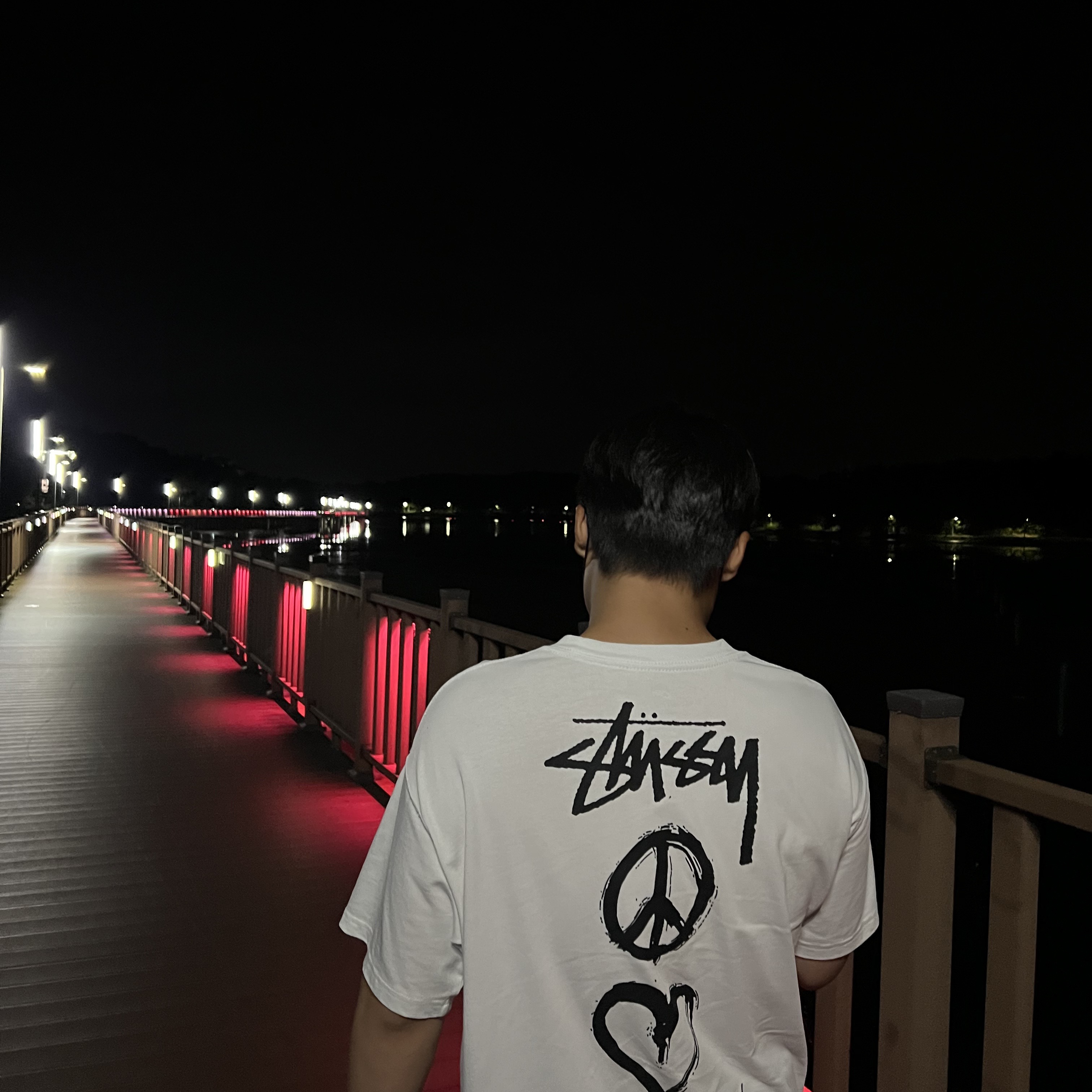 Nike x Stussy NRG RA T-Shirt Summit White (DM4942-121) 착용 스타일