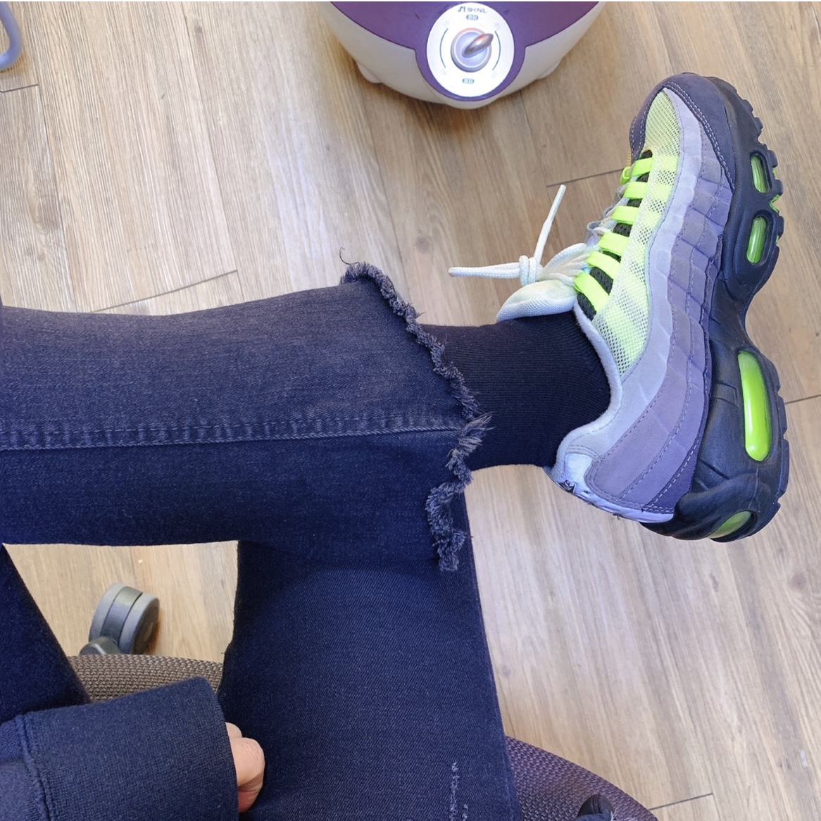 Nike Air Max 95 OG Neon Yellow 2020 착용 스타일