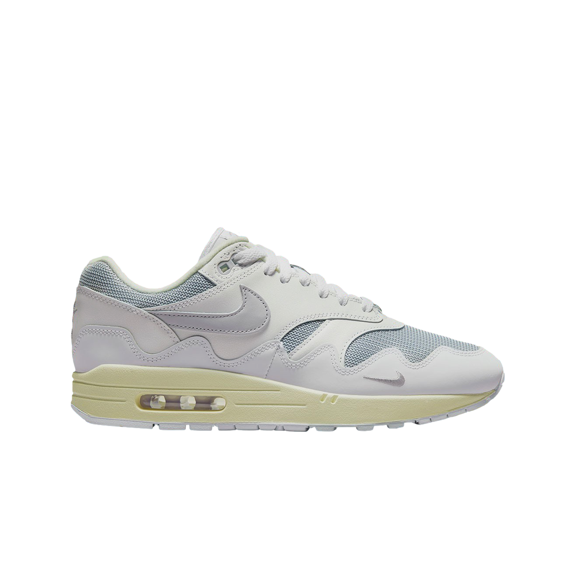 나이키 x 파타 에어맥스 1 퓨어 플래티넘(Nike x Patta Air Max 1 Pure Platinum)