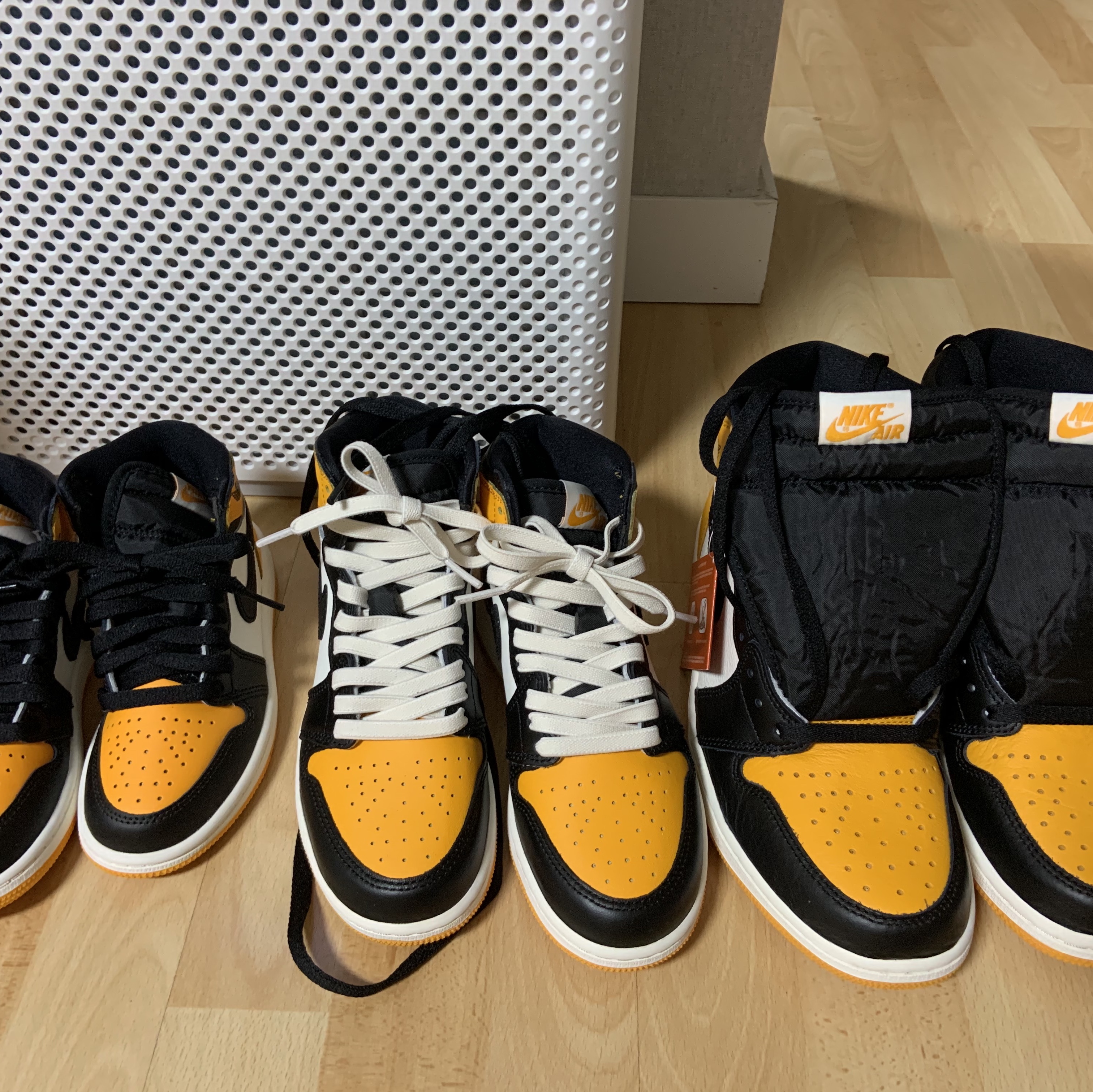 Jordan 1 Retro High OG Taxi, (GS) Jordan 1 Retro High OG Taxi 착용 스타일 - 1