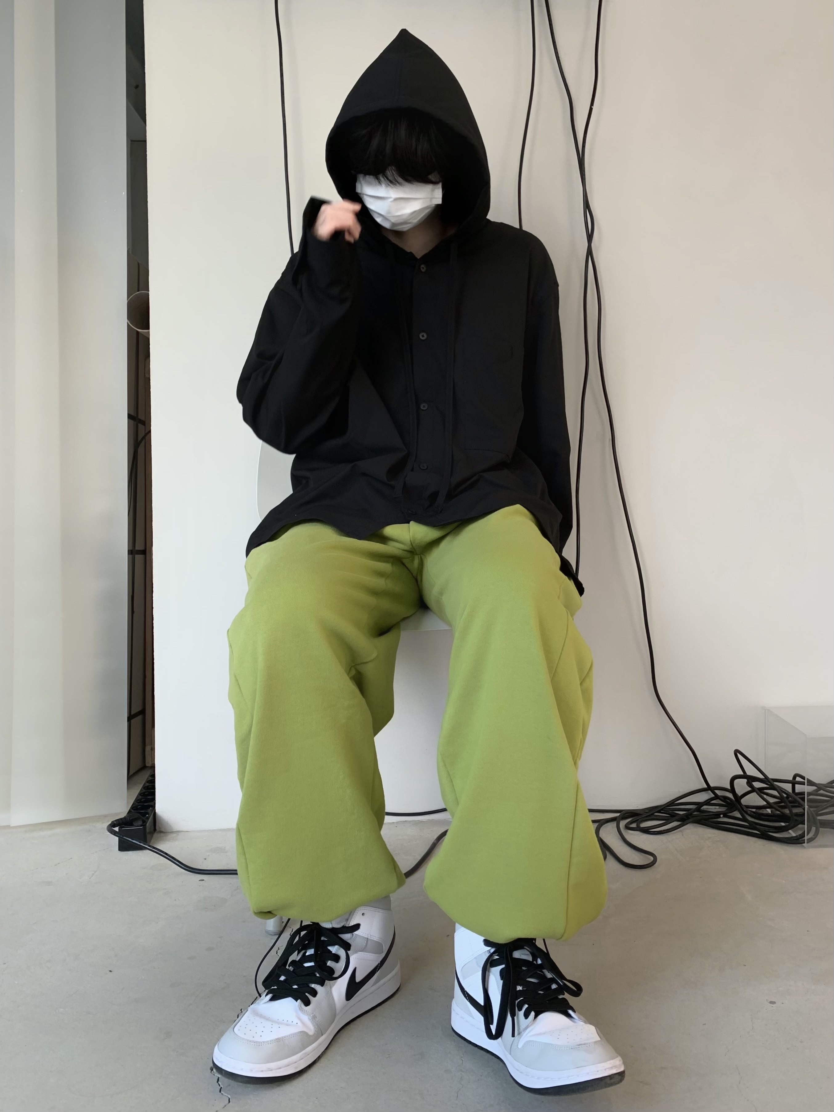 (W) Jordan 1 Mid Grey Fog 착용 스타일