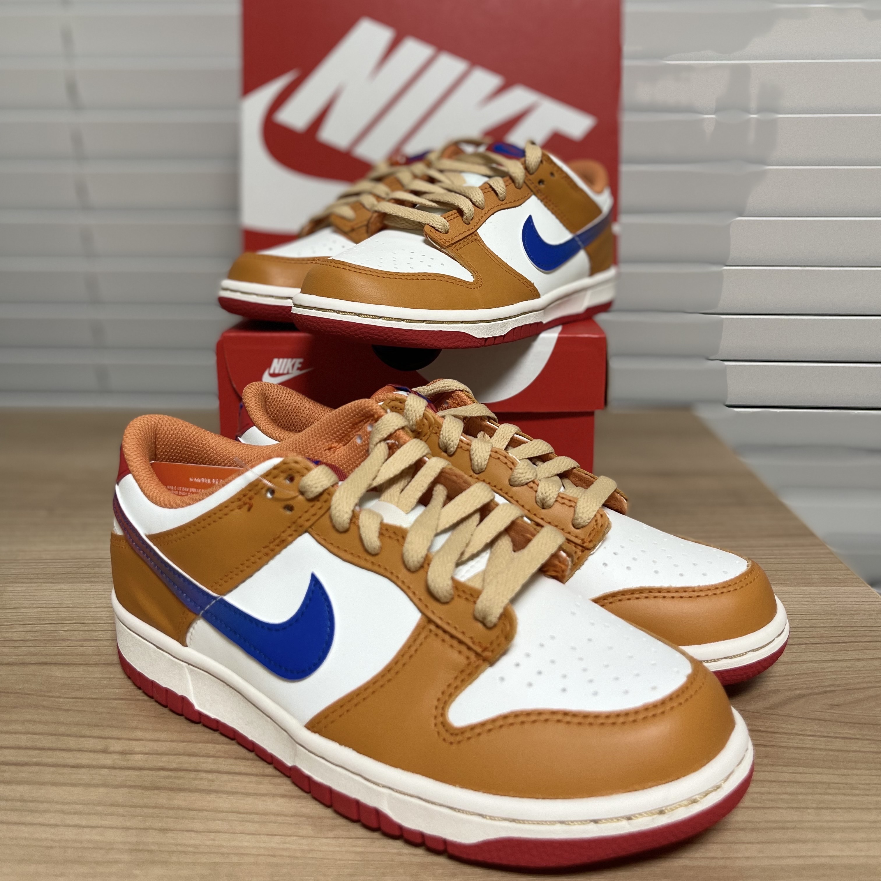 (GS) Nike Dunk Low Hot Curry and Game Royal 착용 스타일 - 1