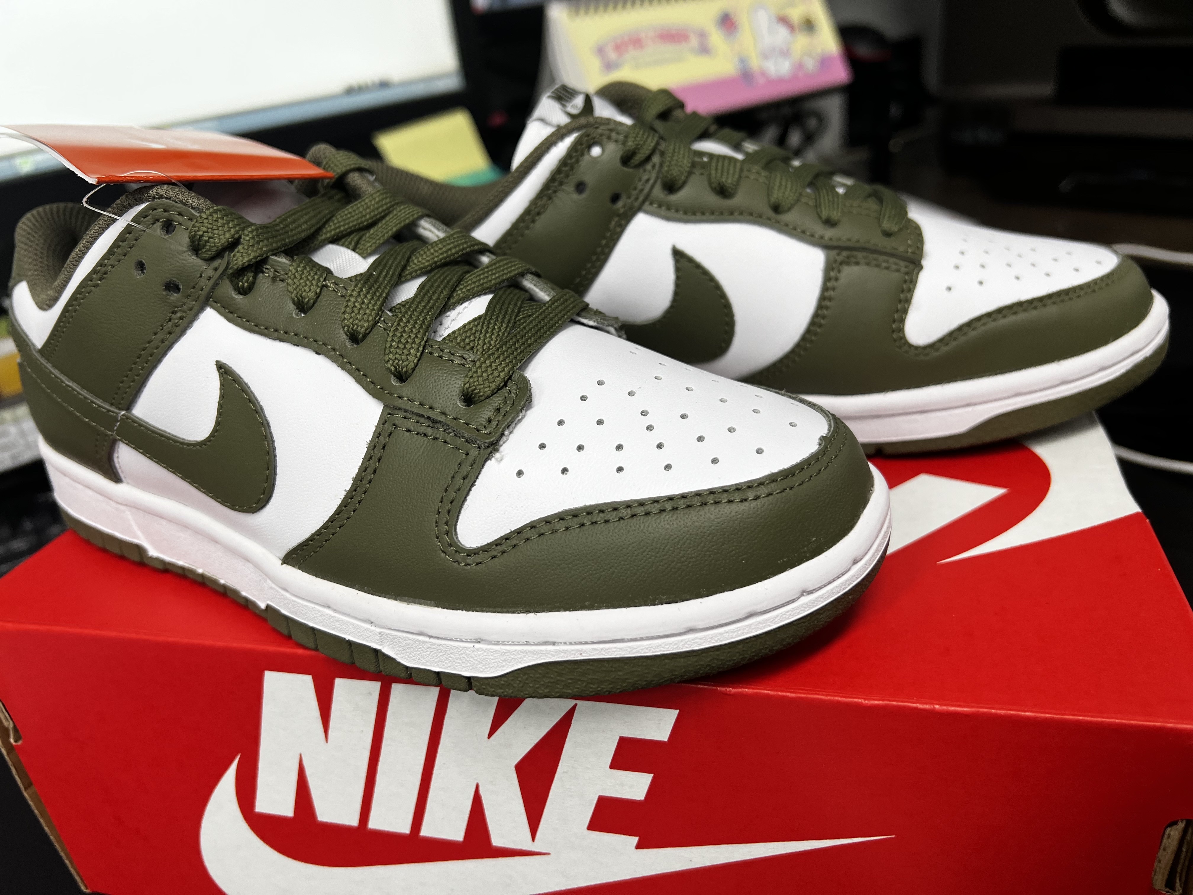 (W) Nike Dunk Low Medium Olive 착용 스타일