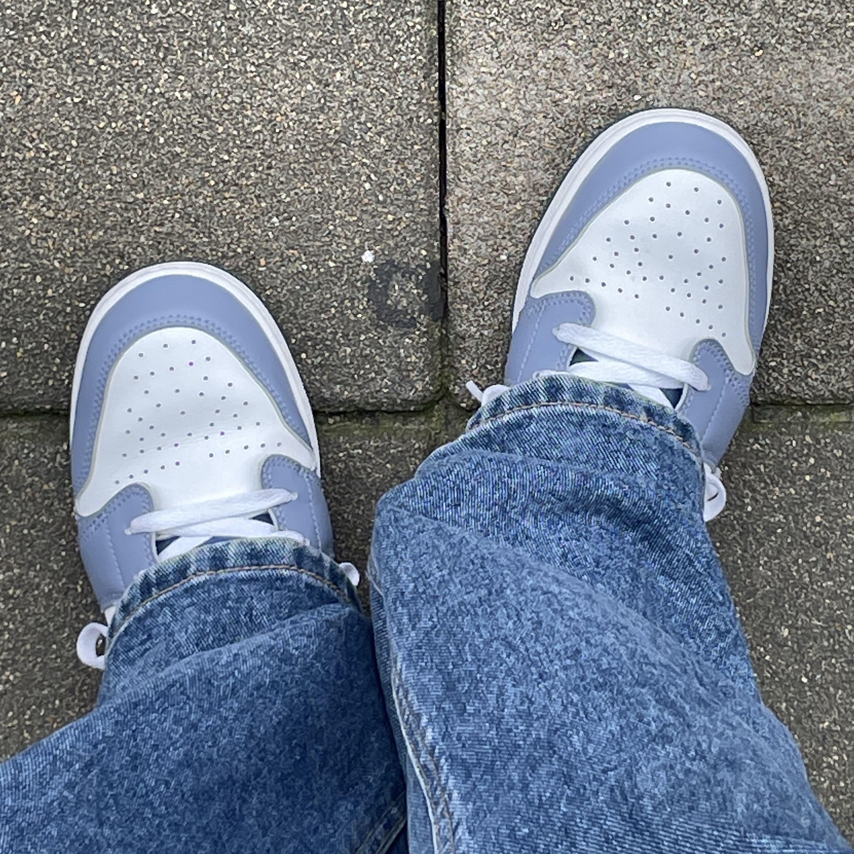 (GS) Jordan 1 Low SE Ashen Slate and Mystic Navy 착용 스타일