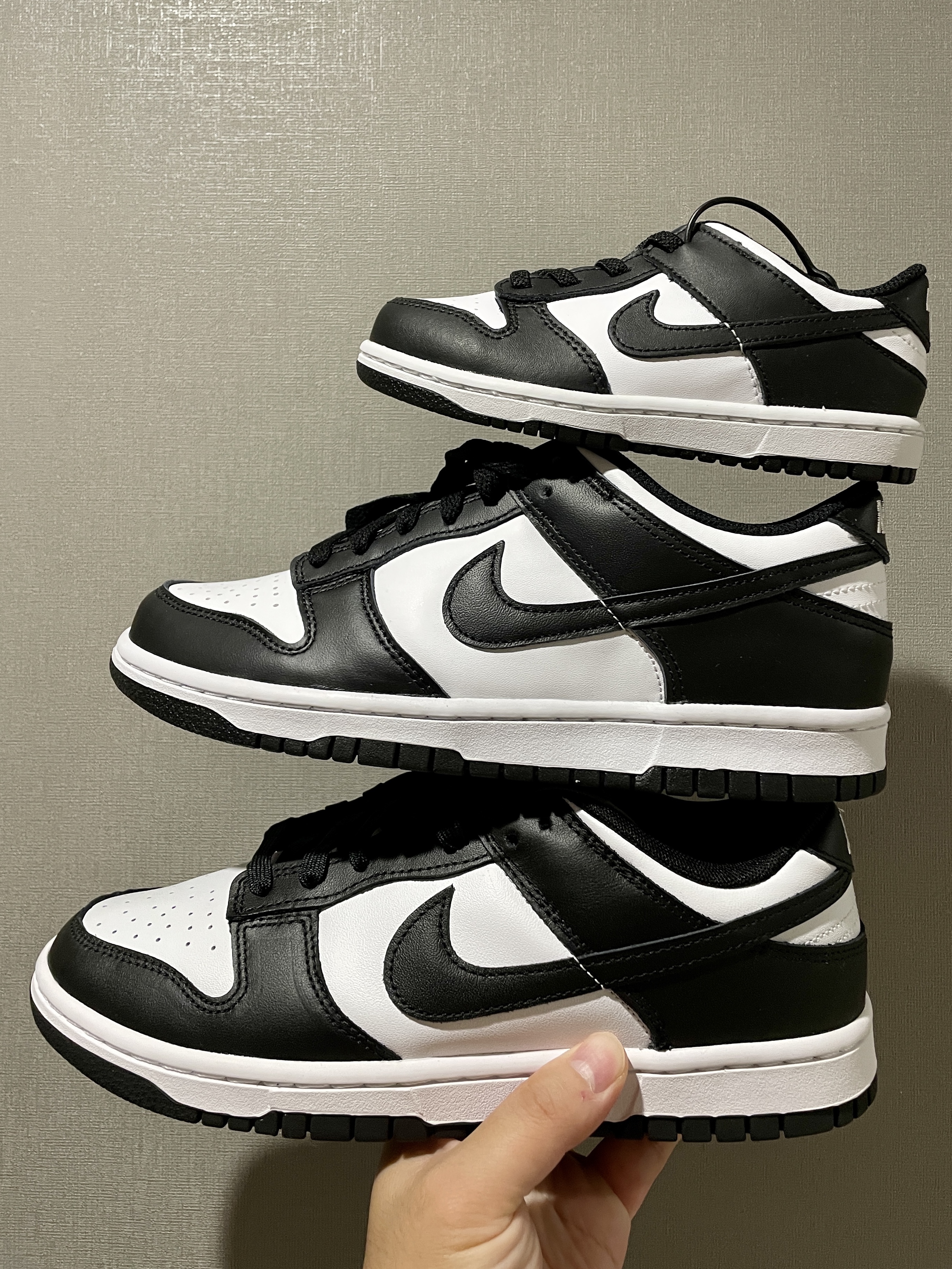 Nike Dunk Low Retro Black, (GS) Nike Dunk Low Black 착용 스타일