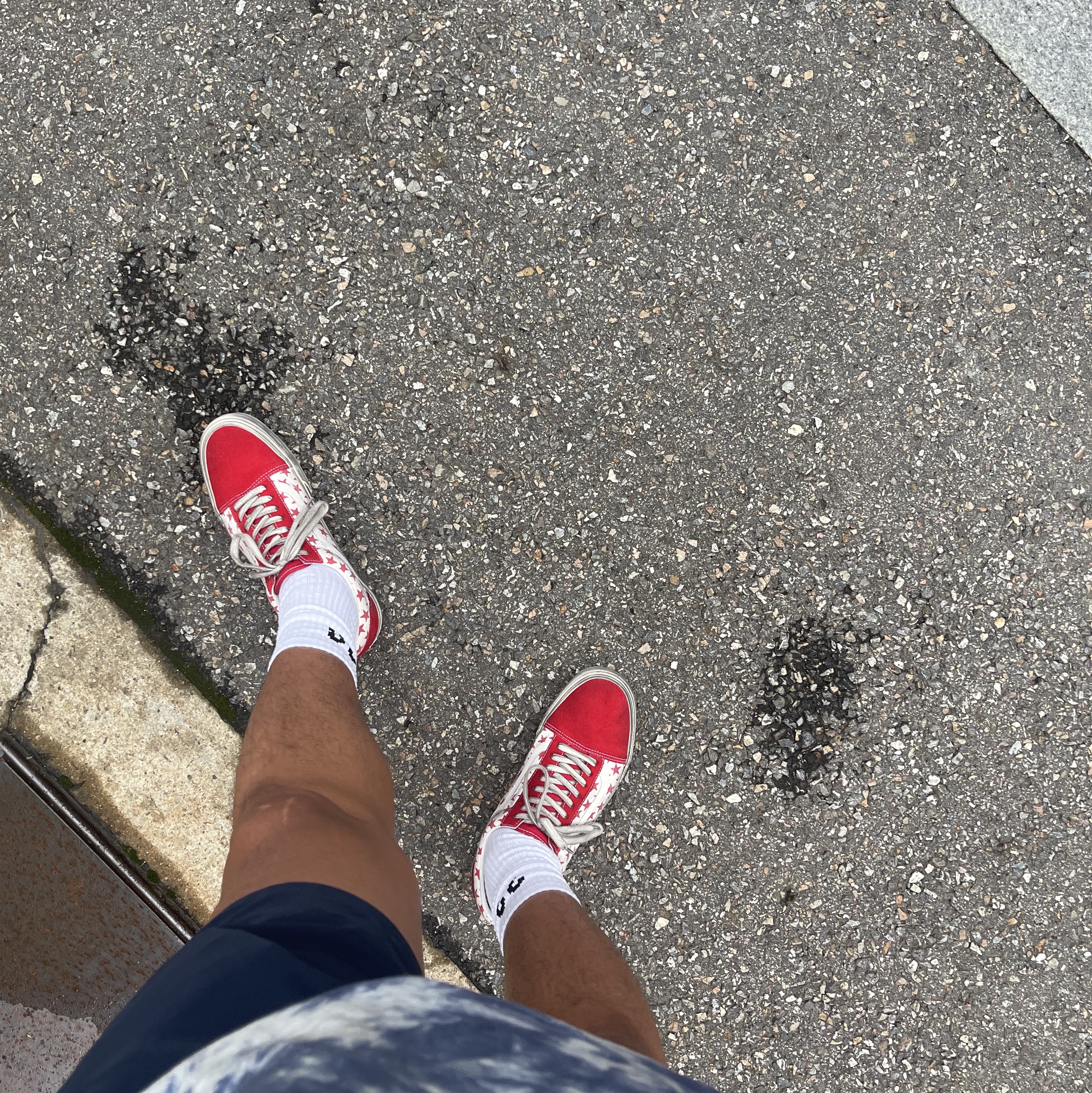Vans Vault x Bianca Chandon Old Skool LX Stressed Red White 착용 스타일