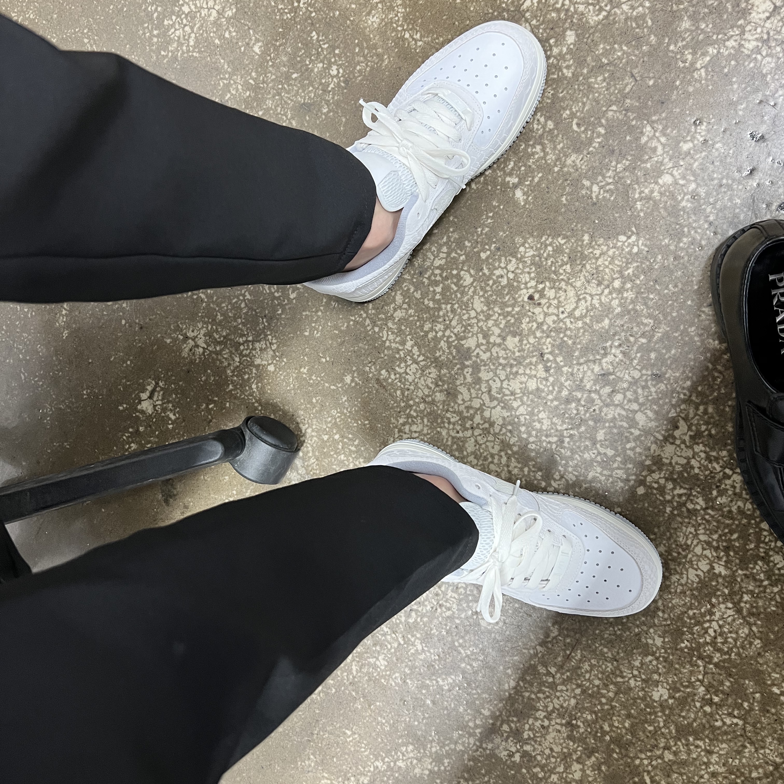 (W) Nike Air Force 1 Low '07 White Python 착용 스타일