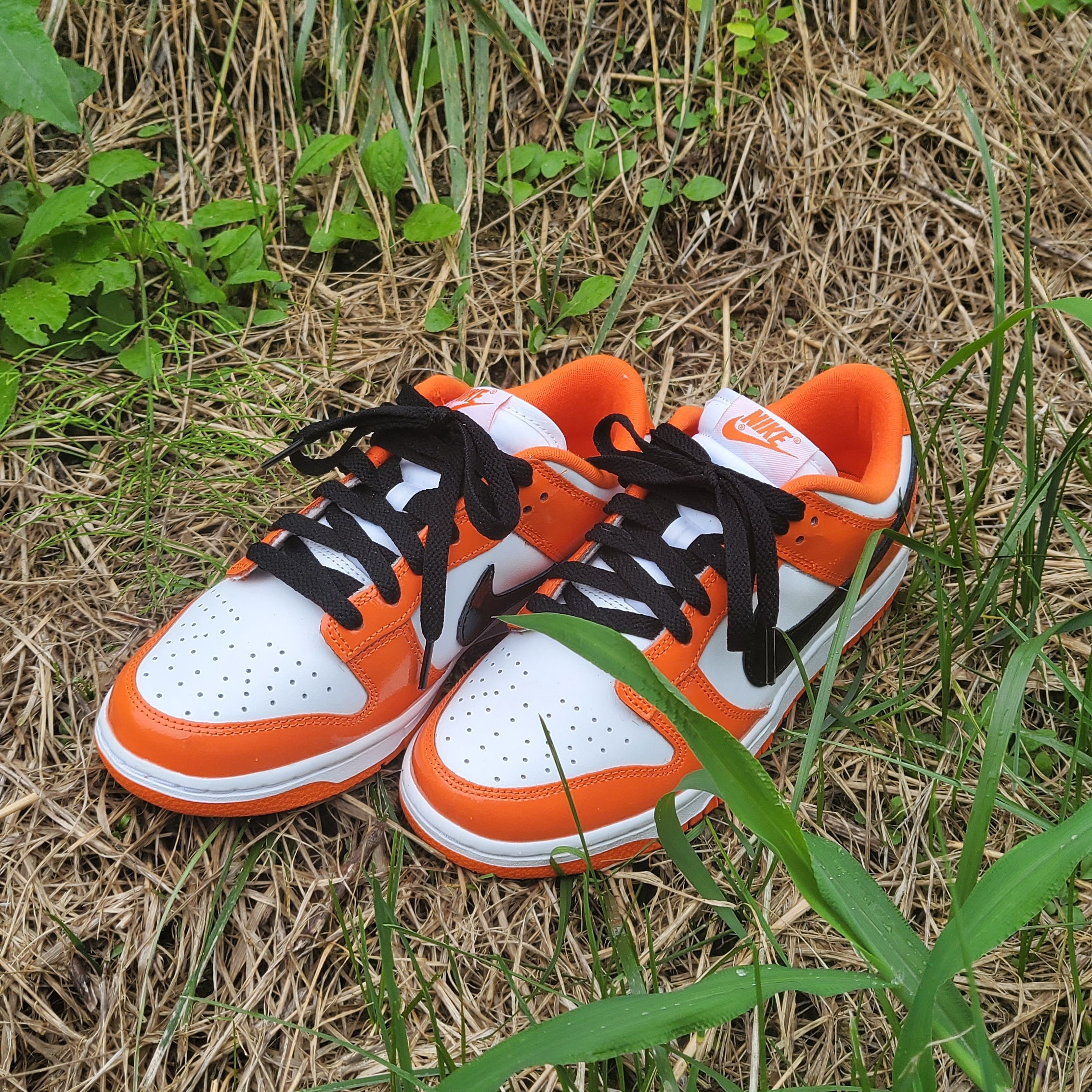 (W) Nike Dunk Low Essential Brilliant Orange 착용 스타일