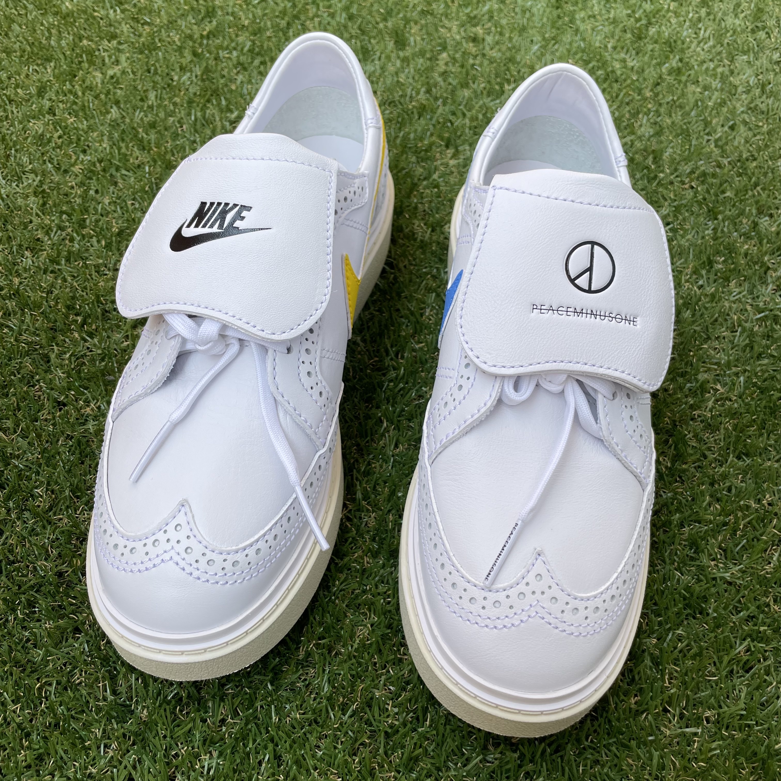 Nike x Peaceminusone Kwondo1 White 착용 스타일 - 1