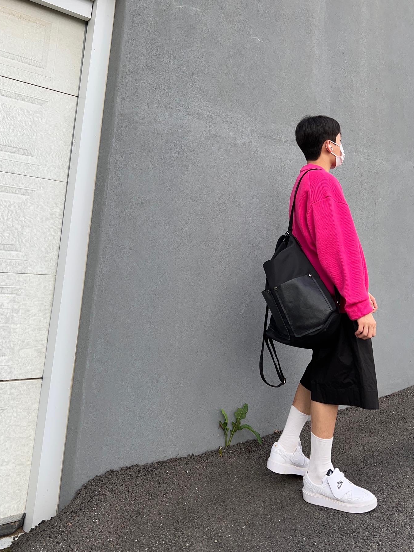Nike x Peaceminusone Kwondo1 White 착용 스타일 - 4