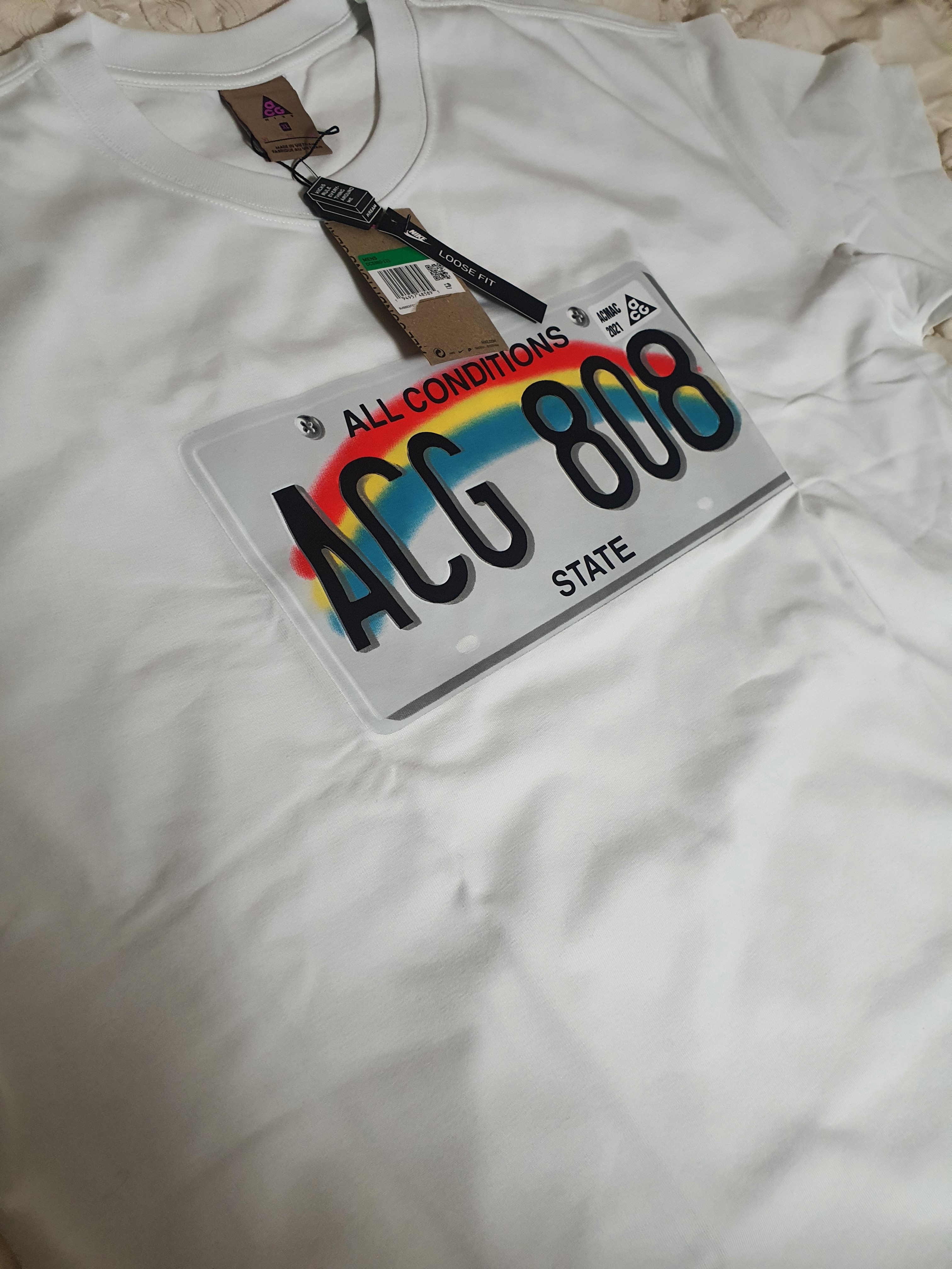Nike ACG License Plate T-Shirt - US/EU, Nike ACG License Plate T-Shirt - Asia 착용 스타일 - 4