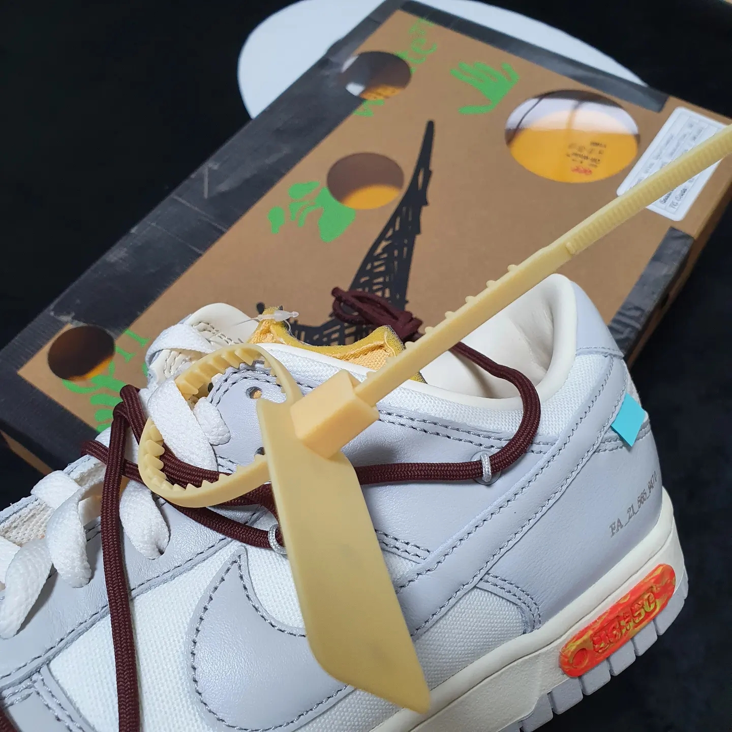 Nike x Off-White Dunk Low The 50 - Lot 46 착용 스타일 - 2