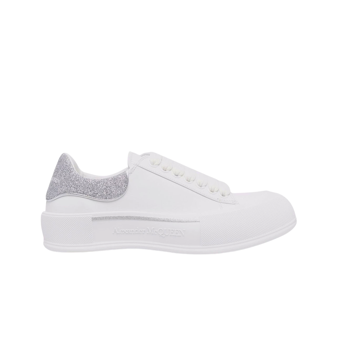 알렉산더 맥퀸 콘트라스트 힐 탭 플림솔 화이트 메탈 자켓(Alexander McQueen Contrast Heel Tab Plimsoll White Metal Jacket) - 1