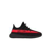 (Kids) Adidas Yeezy Boost 350 V2 Core Black Red