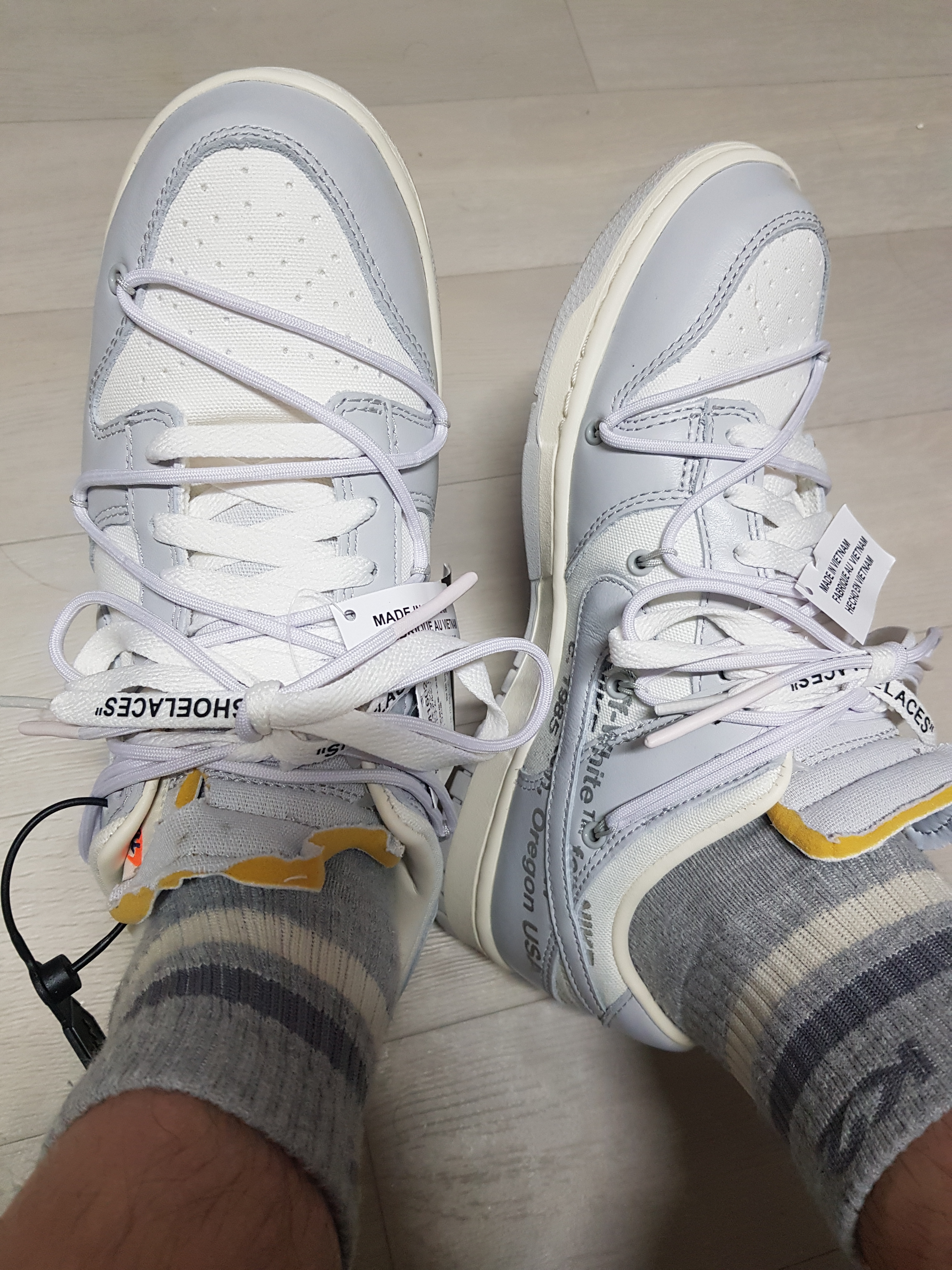 Nike x Off-White Dunk Low The 50 - Lot 49 착용 스타일