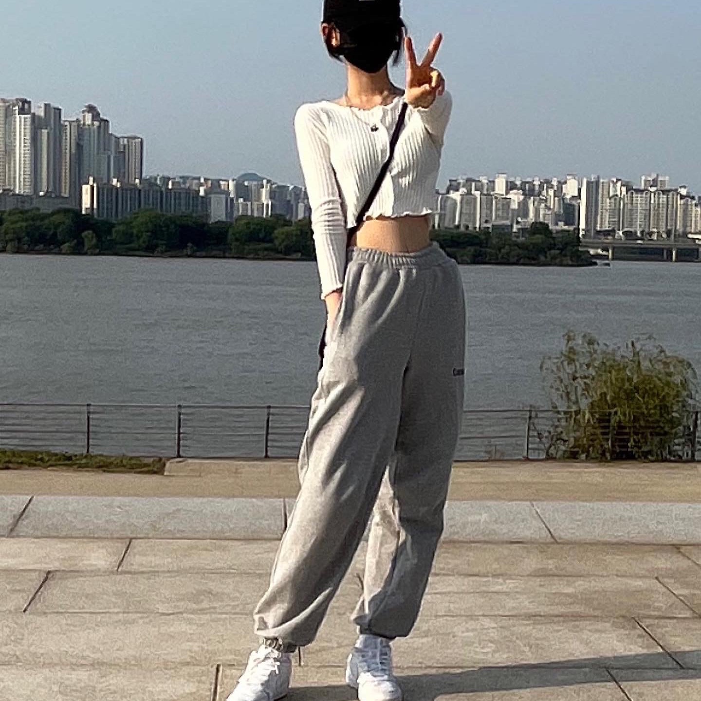 Nike Air Force 1 '07 Low White 착용 스타일