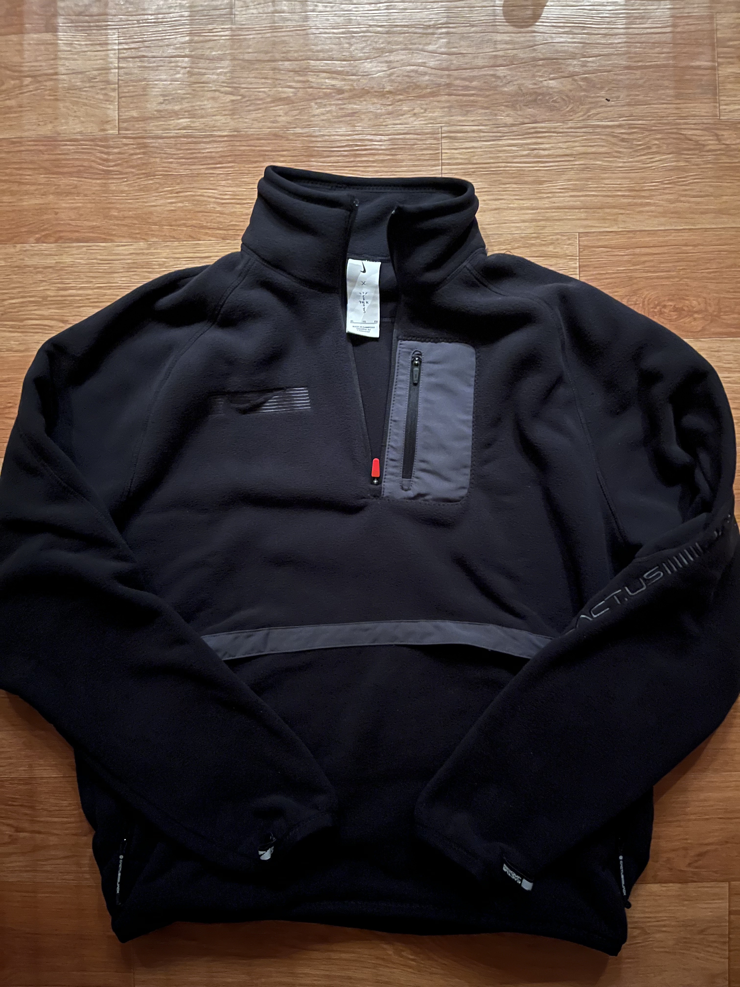 Nike x Travis Scott NRG BH Quarter Zip Black Anthracite - US/EU 착용 스타일