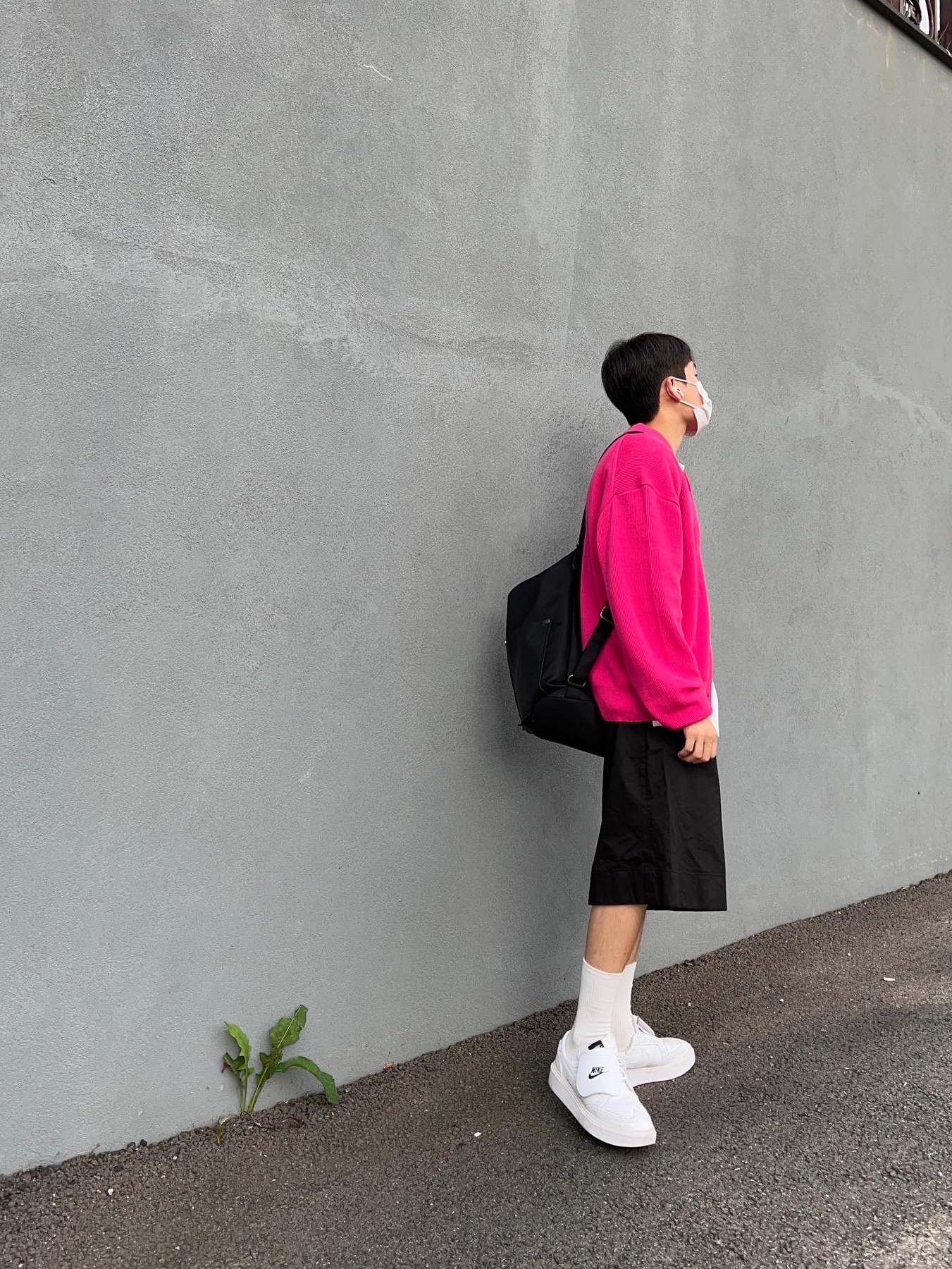 Nike x Peaceminusone Kwondo1 White 착용 스타일 - 2