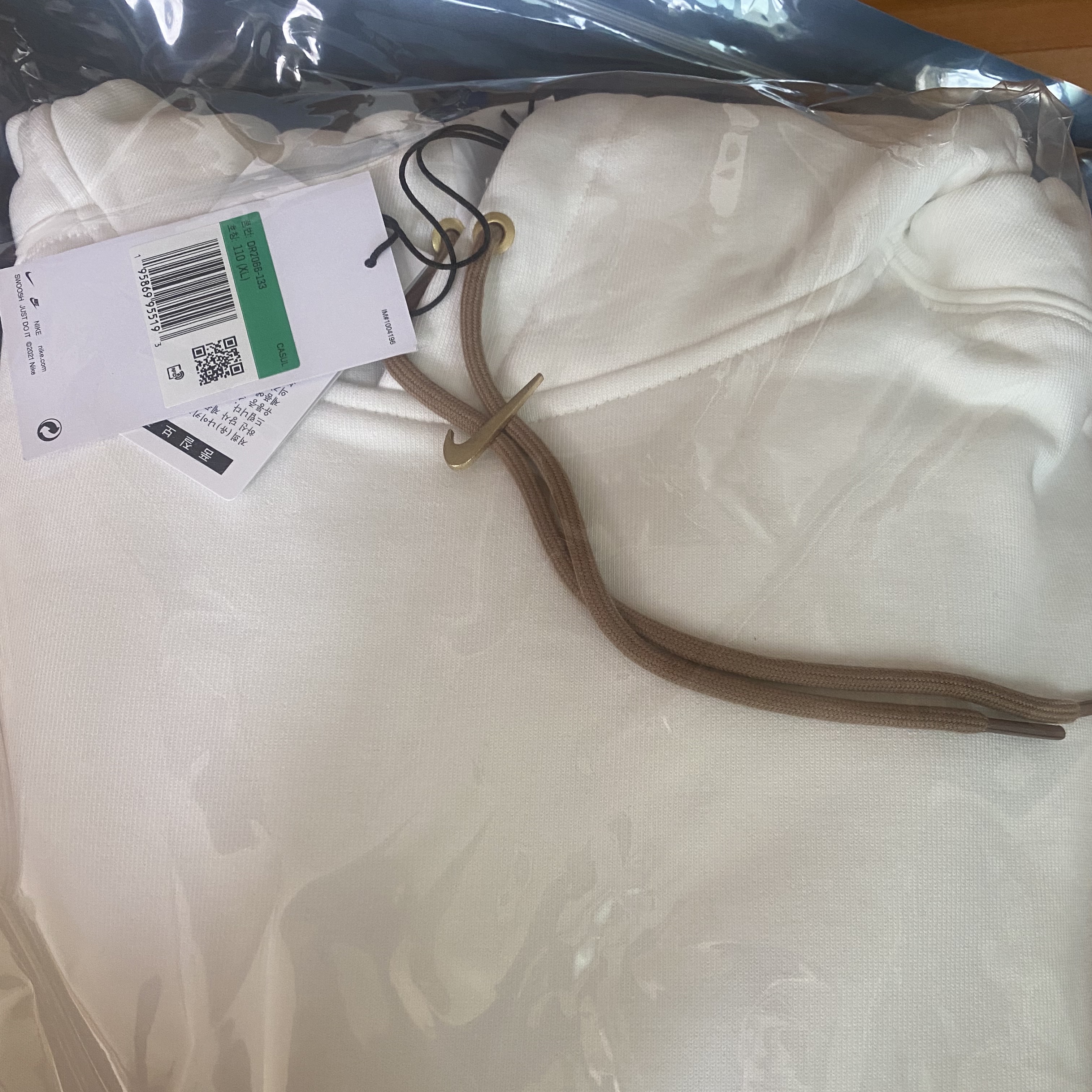 Nike x Jacquemus NRG Fleece Hoodie Sail - Asia 착용 스타일