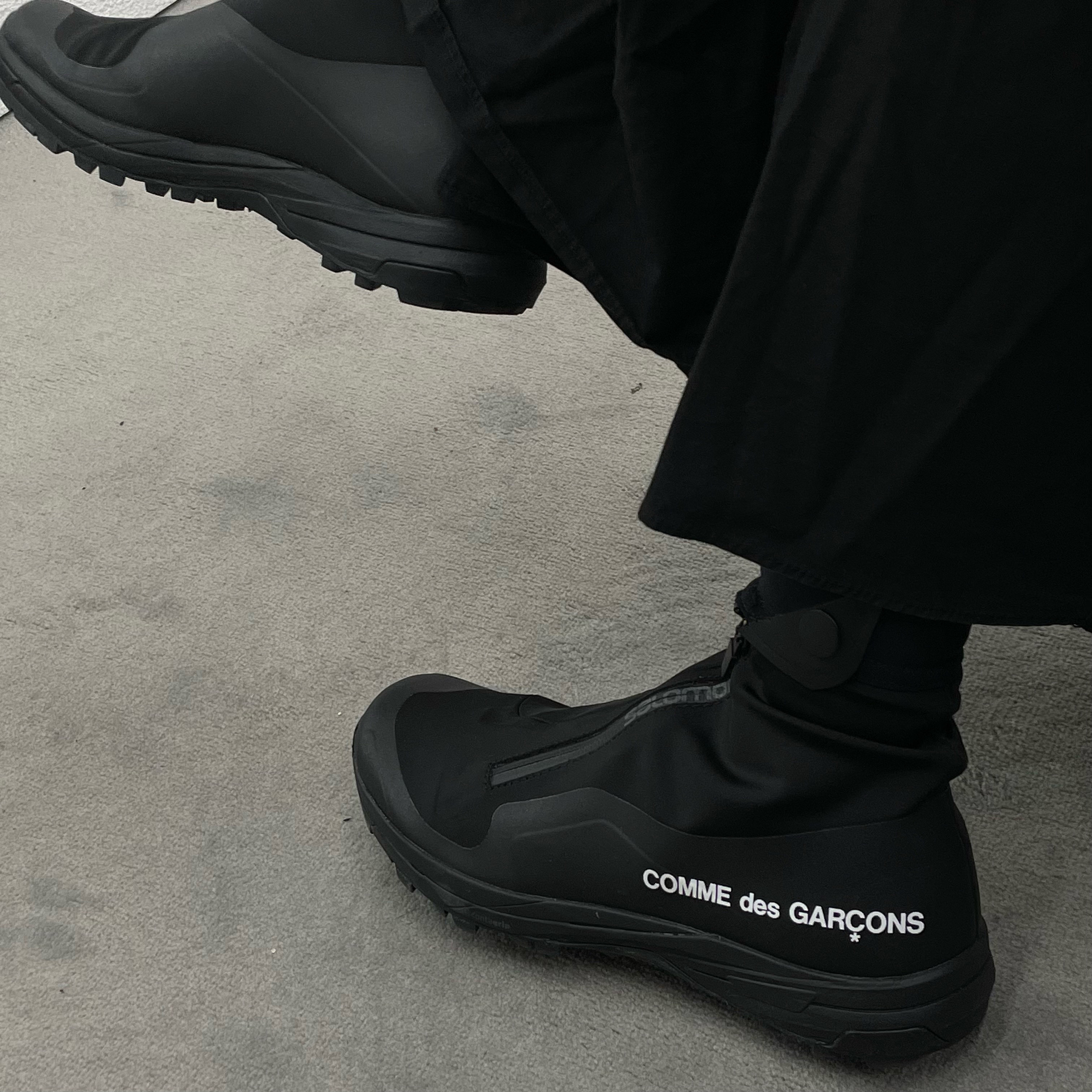 Salomon x Comme des Garcons XA-Alpine 2 Black 착용 스타일