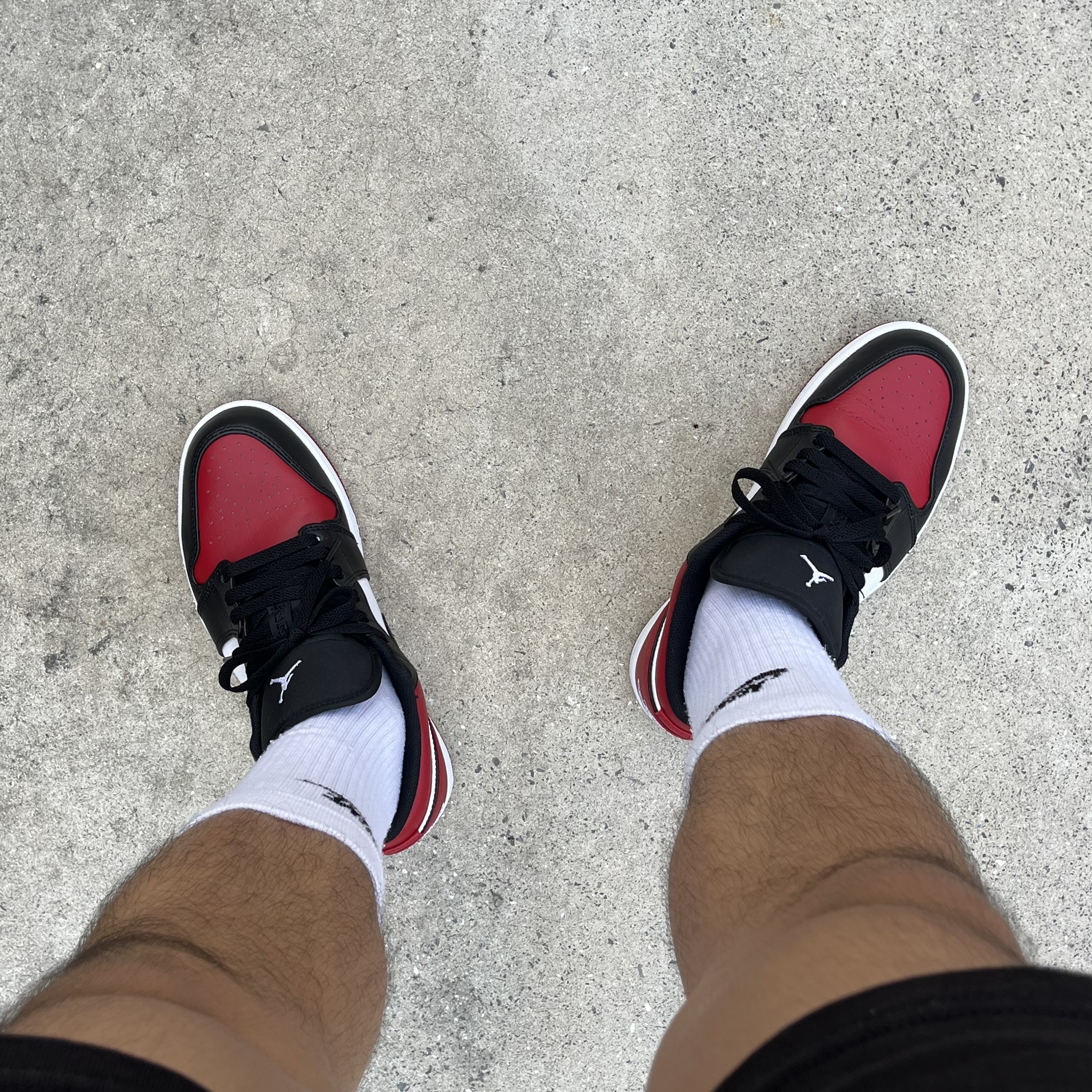 Jordan 1 Low Bred Toe 착용 스타일