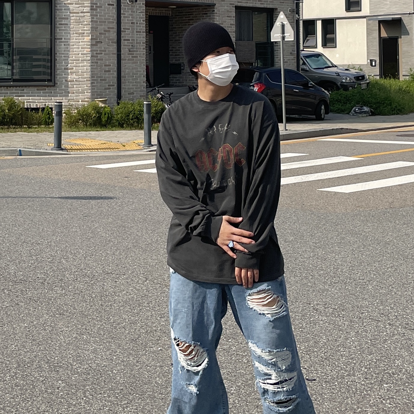 Nike Air Force 1 '07 Low White 착용 스타일 - 2