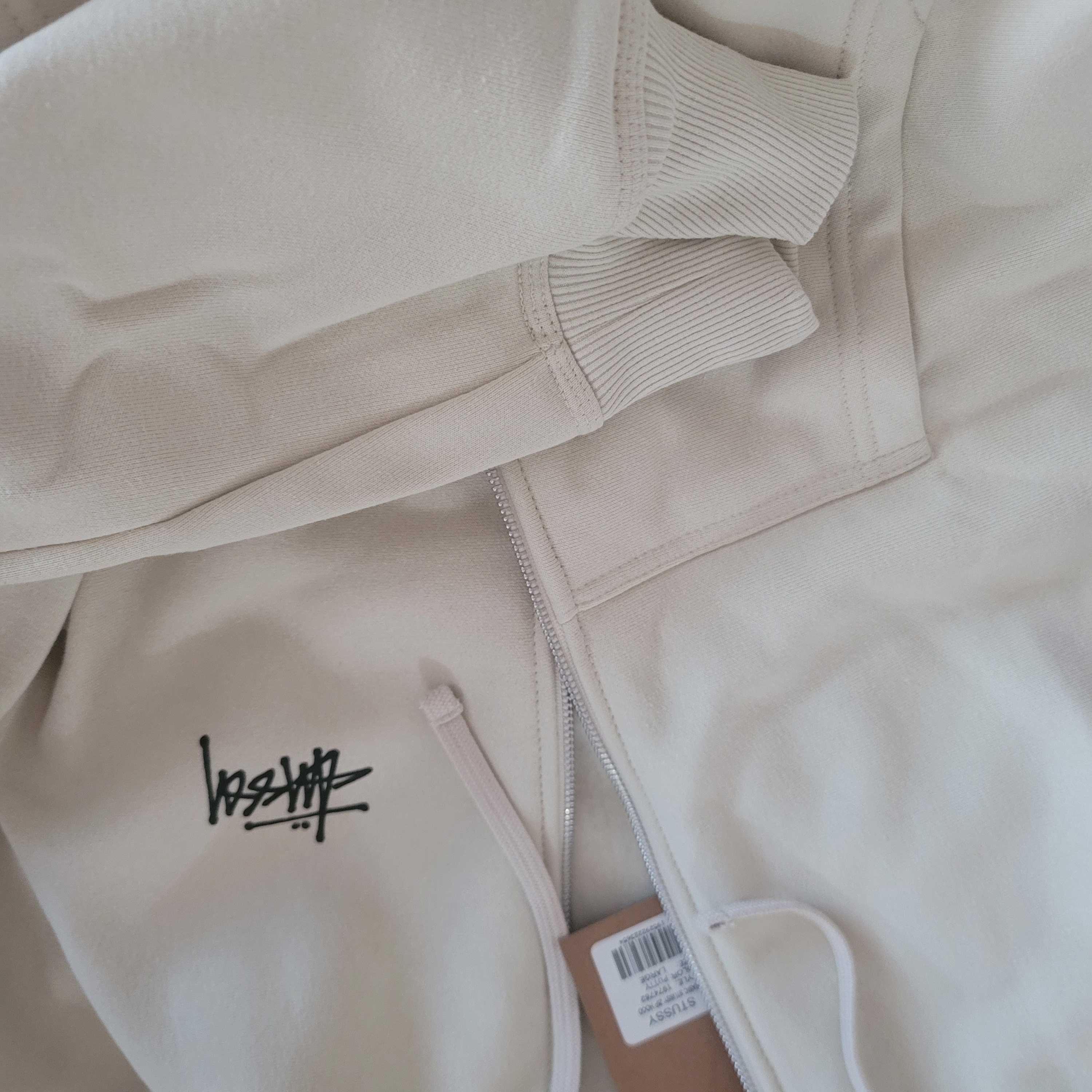 Stussy Basic Stussy Zip Hoodie Putty 2022 착용 스타일