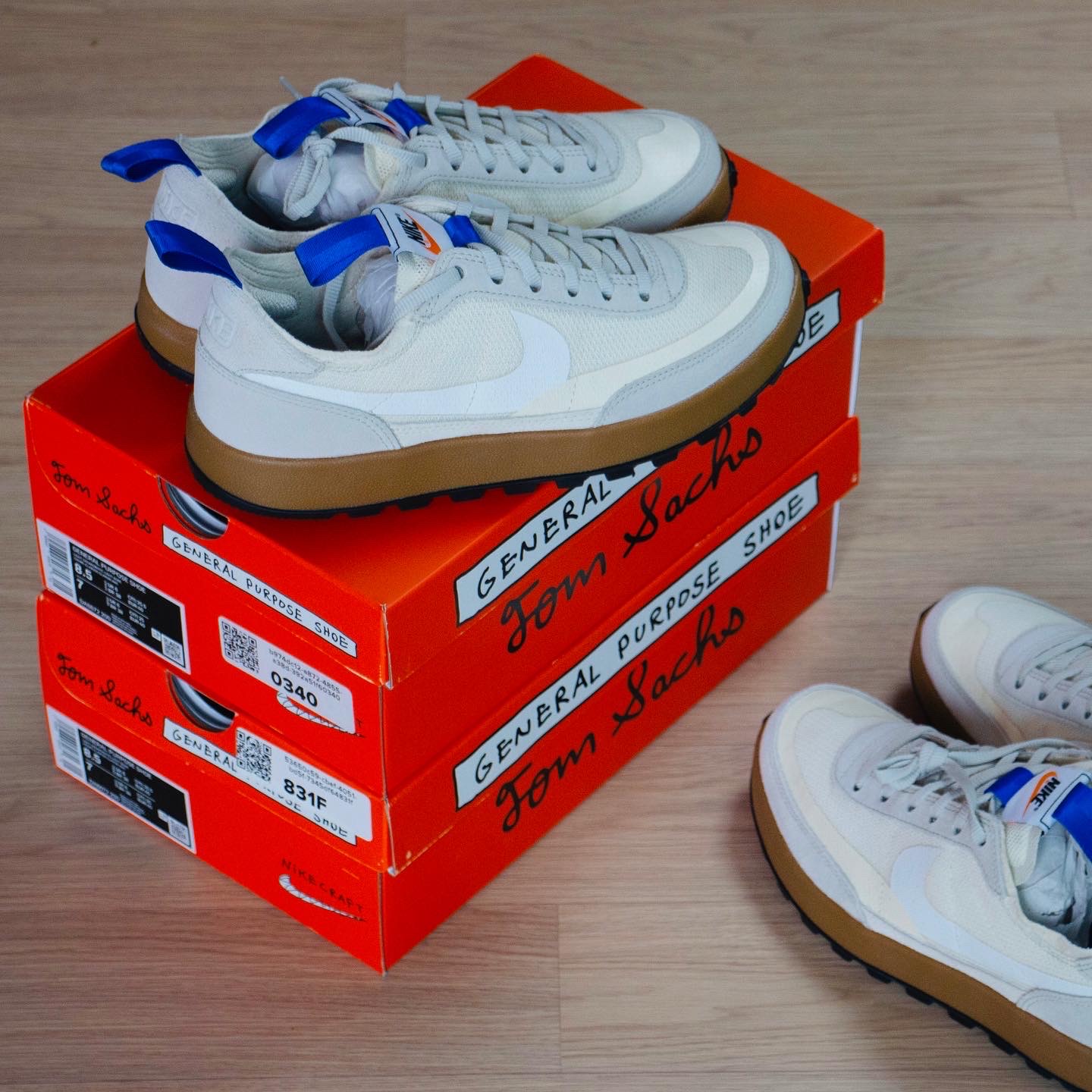 Nike x Tom Sachs General Purpose Shoe Light Cream 착용 스타일 - 1