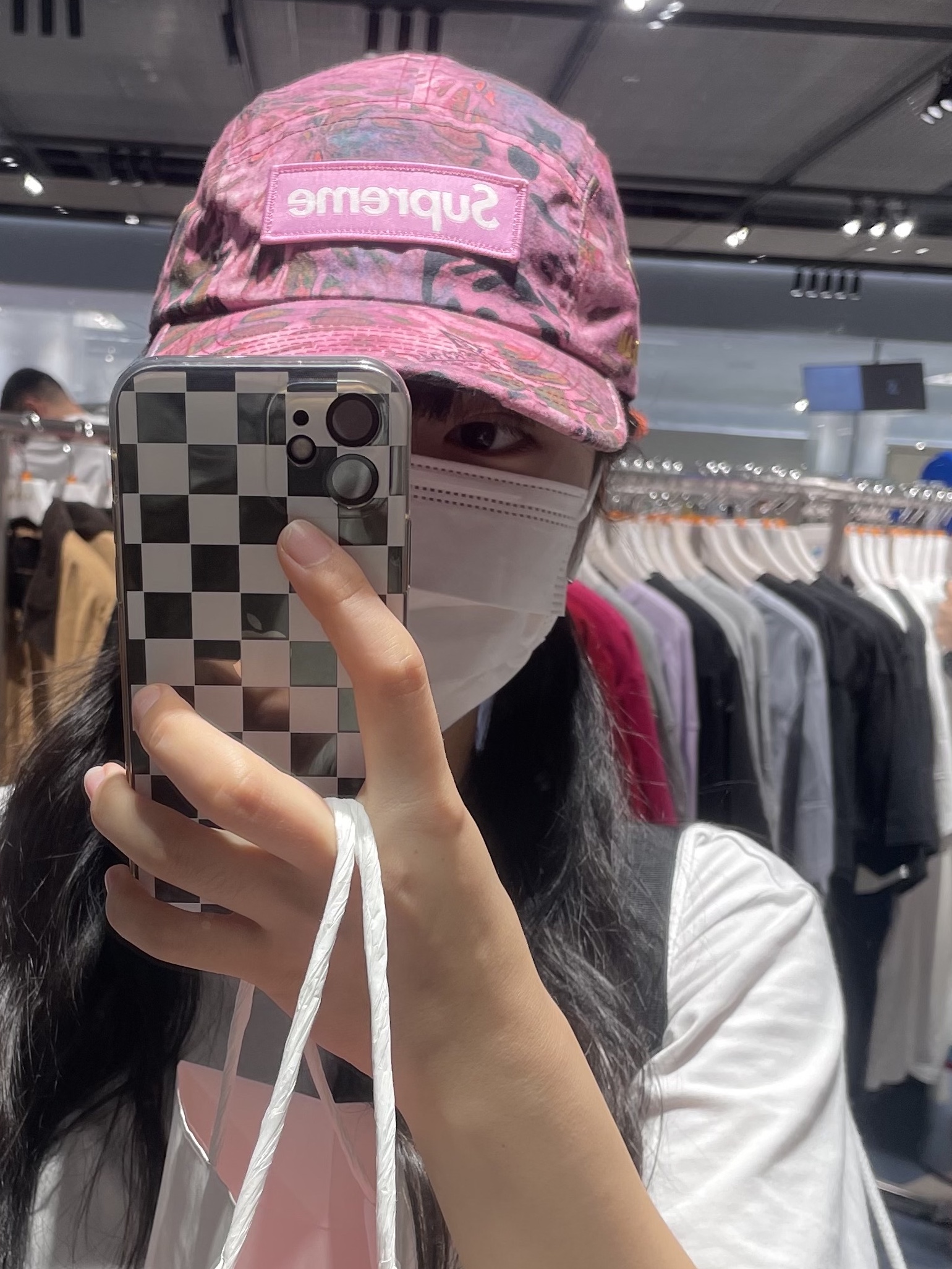 Supreme Military Camp Cap Pink Prym1 Camo - 22SS 착용 스타일 - 1